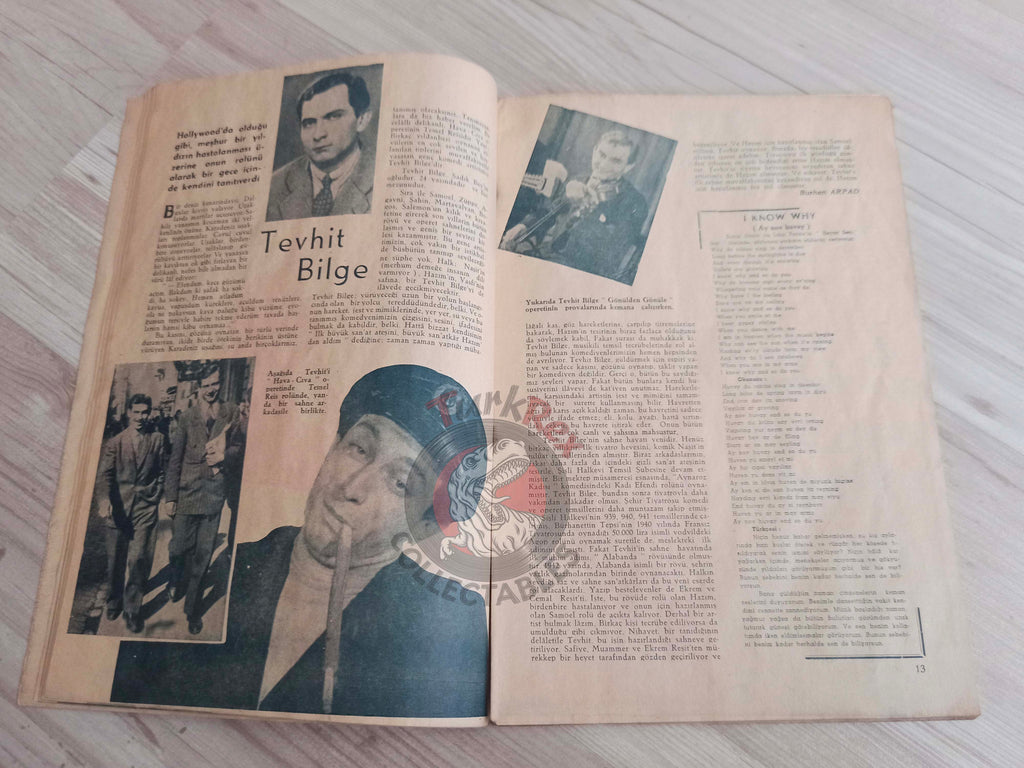Yıldız 1944 Hedy Lamarr Turkish Mag Turkey Hollywood Betty Grable Claudette Colbert Jane Withers