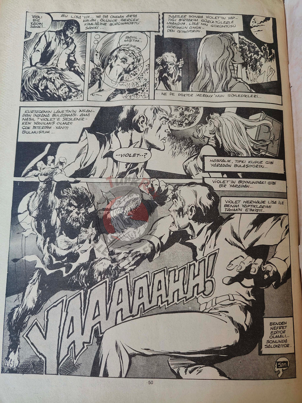 Süper Korku #4 1983 Turkish Comic Turkey Warren The Invisible Man Tales Of The Zombie