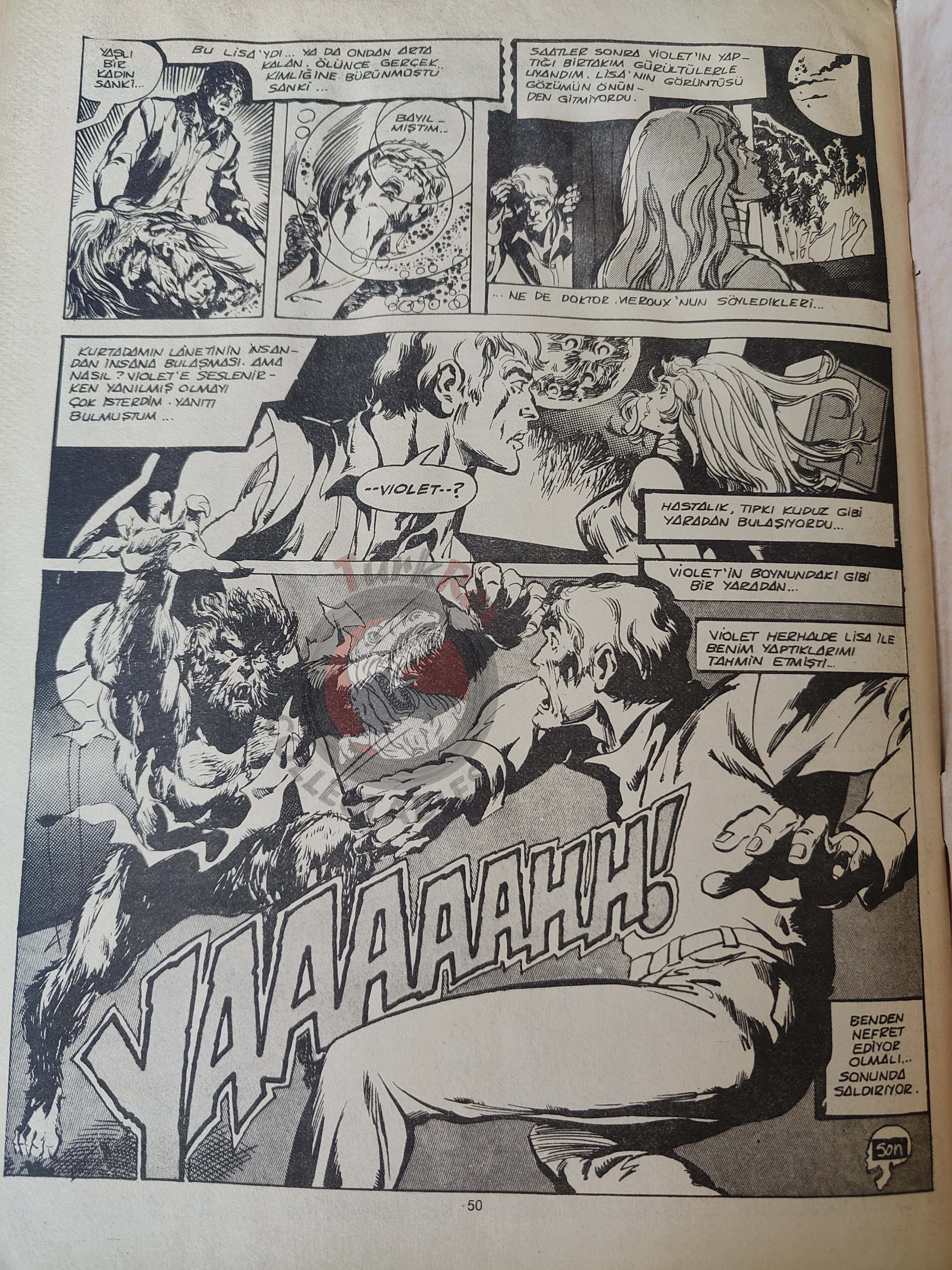 Süper Korku #4 1983 Turkish Comic Turkey Warren The Invisible Man Tales Of The Zombie