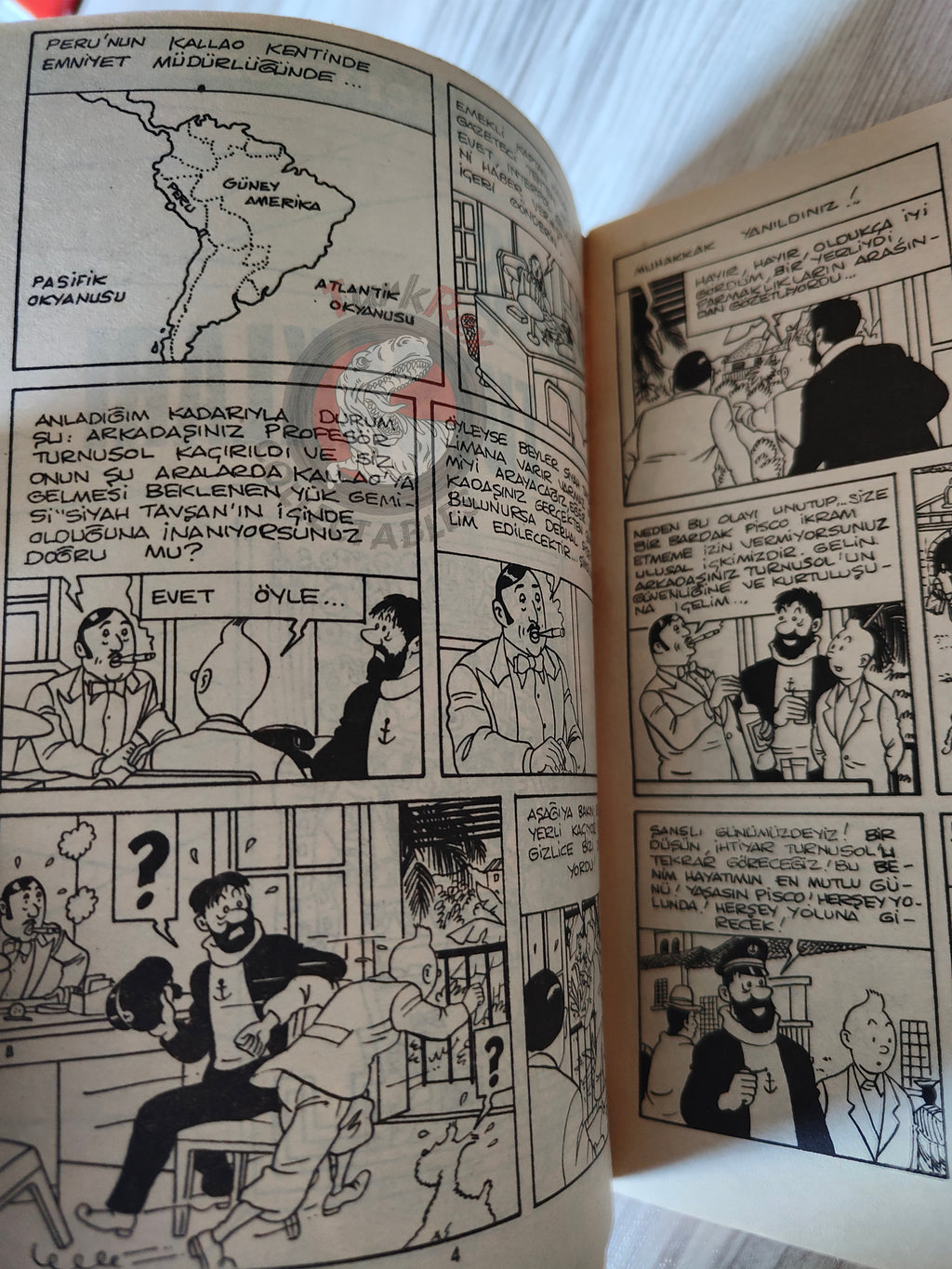 Tintin – Prisoners of the Sun mid 1980s Turkish Edition Comic Turkey 1