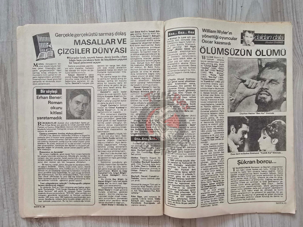 Turkish Magazine 8. Gün Turkey 1981 Ronald Reagan Superman Queen Elizabeth II USA