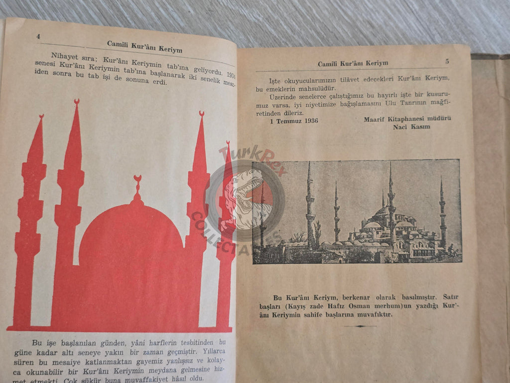 Qur'an Holy Quran Turkish & Arabic The First Latin Script Transliteration in Turkey Koran