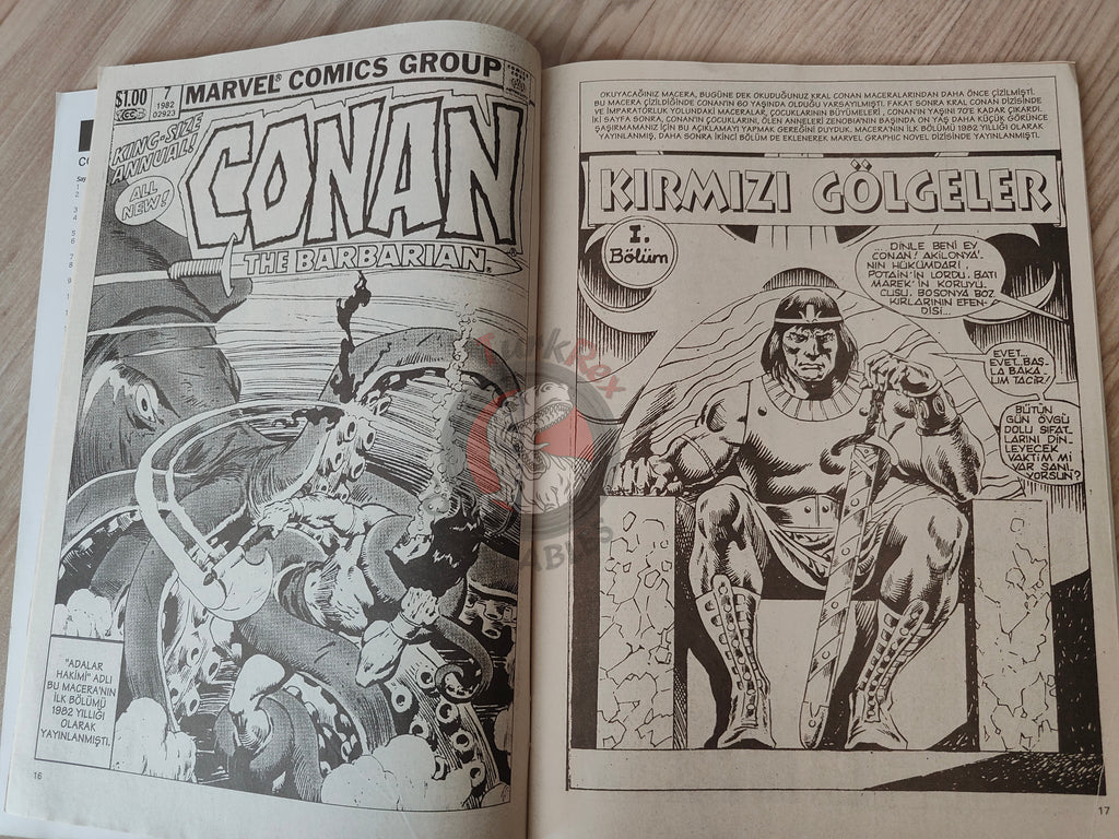 Imparator Conan #13 Conan the Barbarian King Size Annual #7 Turkish Comic Turkey Chris Achilleos