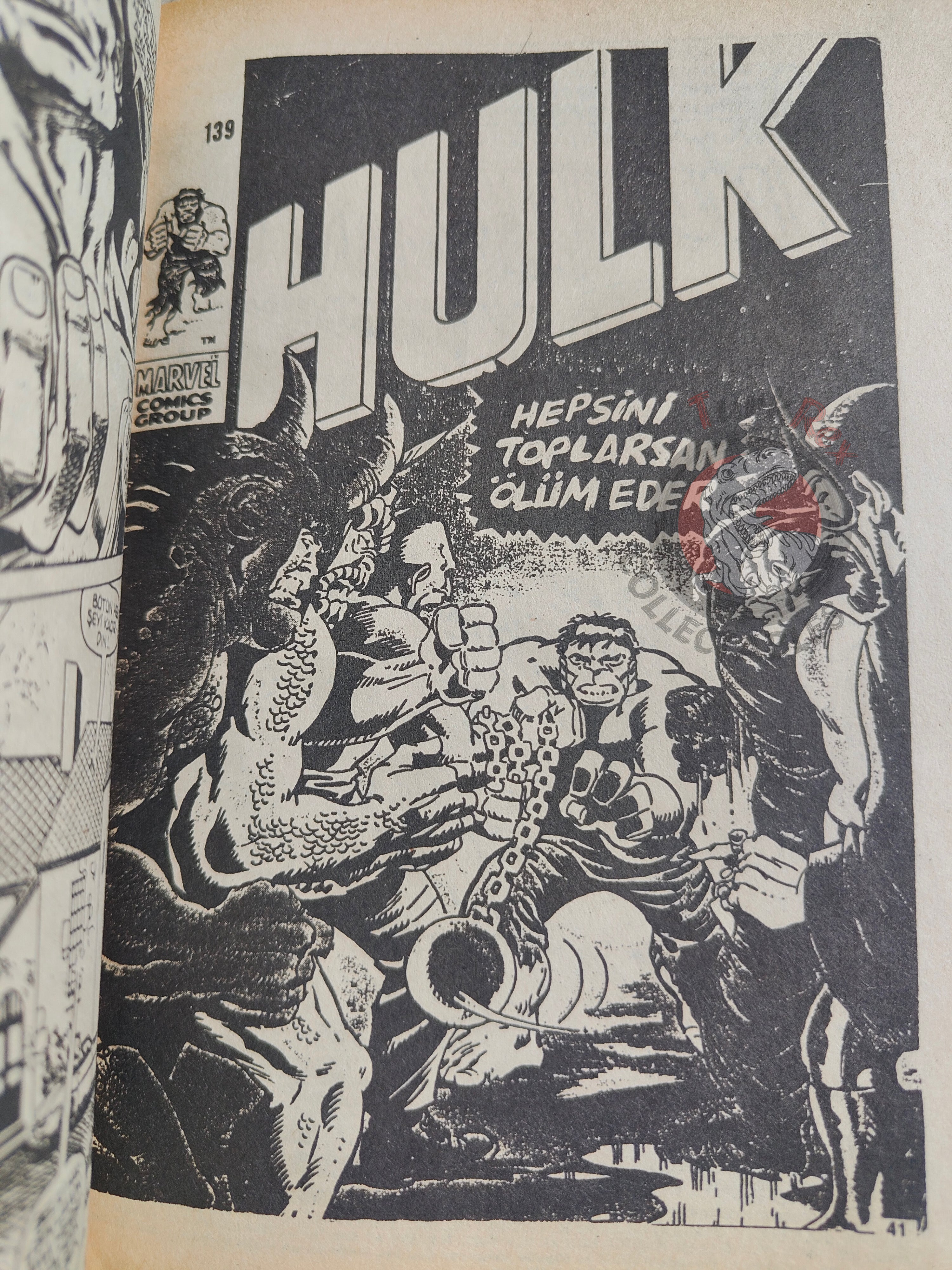 Hulk #12 1988 Turkish Comic Turkey cover #12 #139