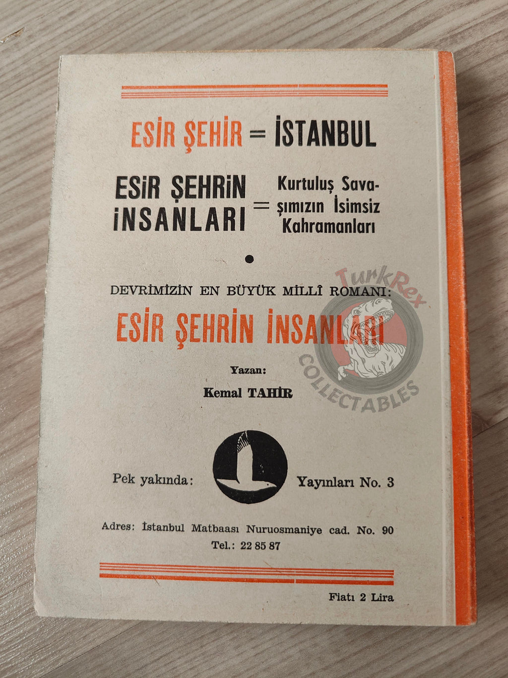Vicki Baum – Grand Hotel 1956 1st Turkish Book Turkey