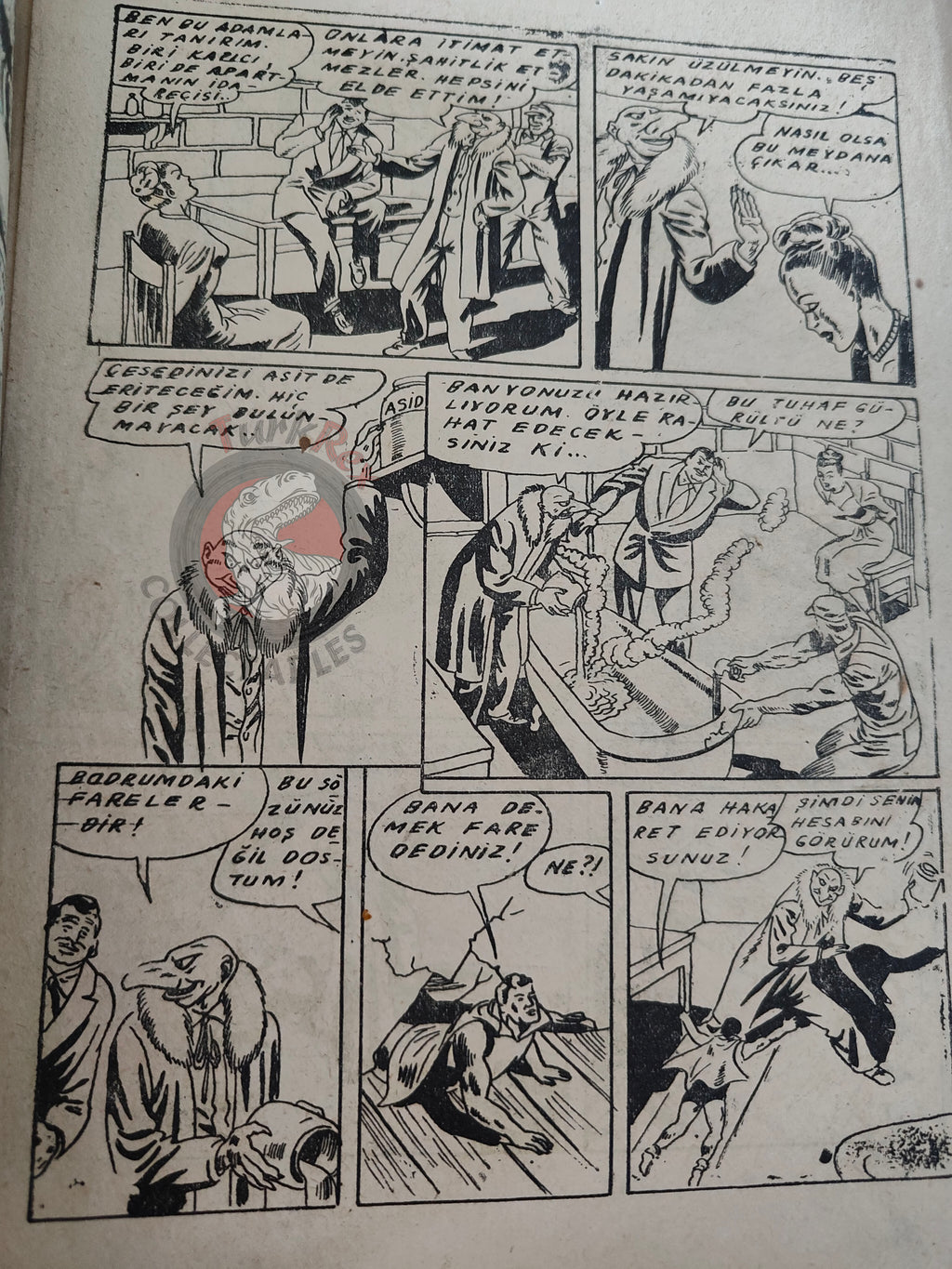 Mandrake the Magician 1950 The Treasure Hunt Turkish Comic Turkey