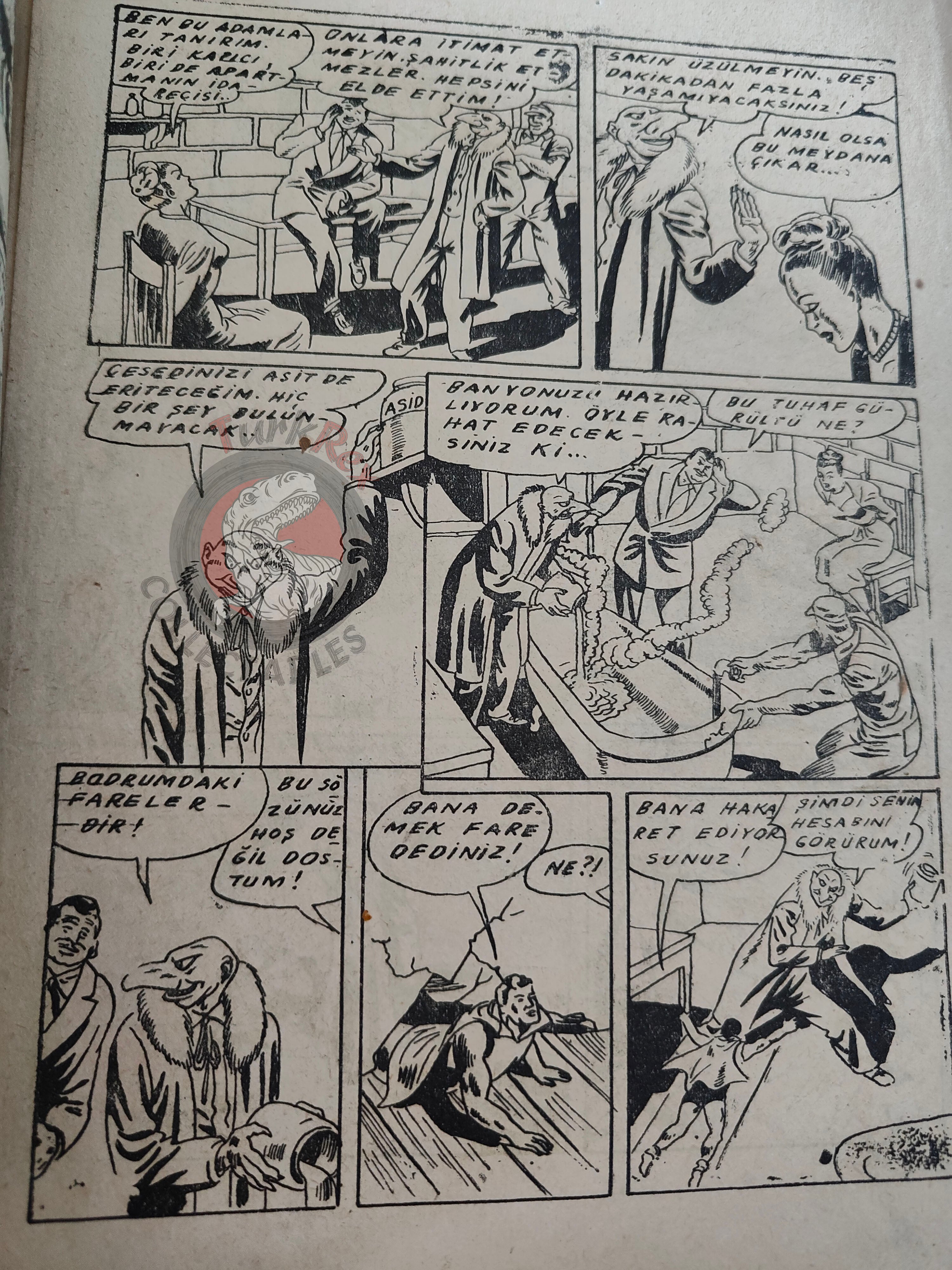 Mandrake the Magician 1950 The Treasure Hunt Turkish Comic Turkey