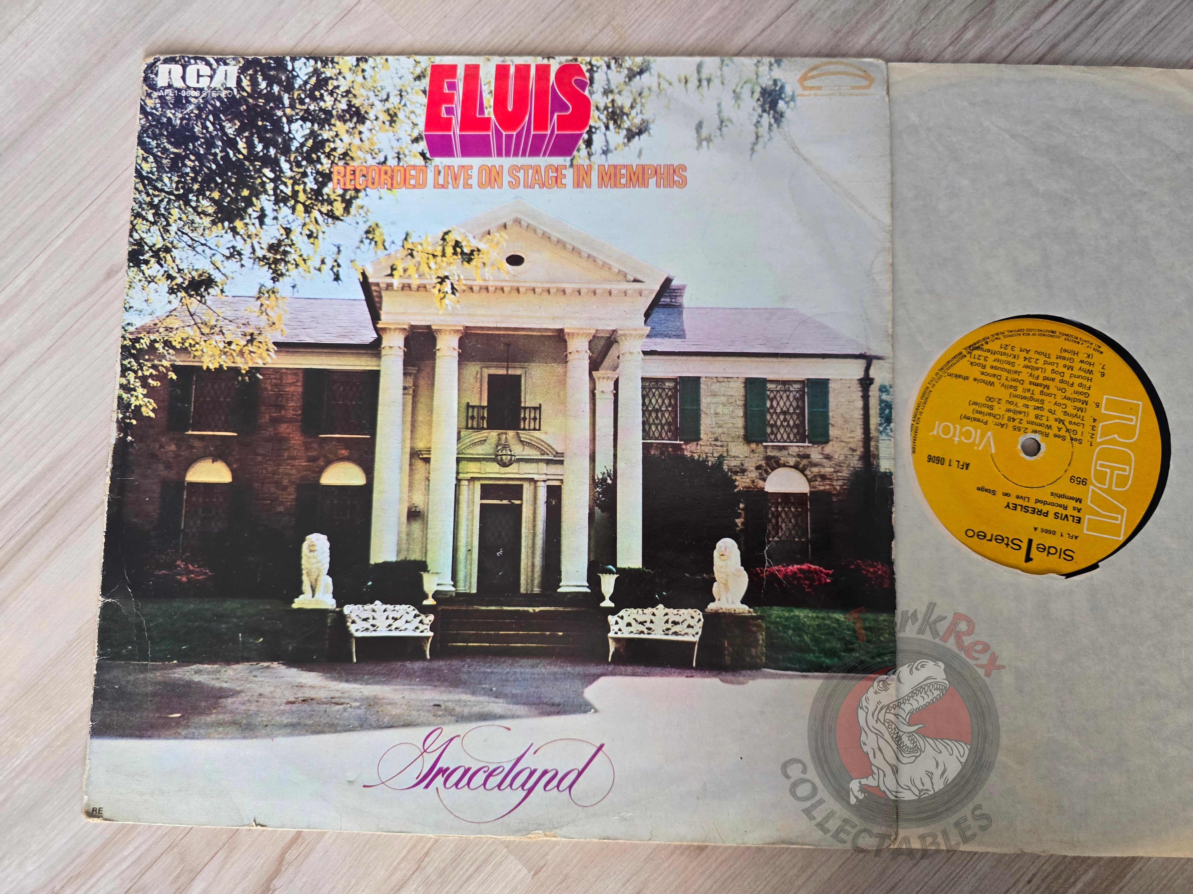 Elvis Presley – Recorded Live On Stage In Memphis Turkish Pressing Vinyl Turkey Edition