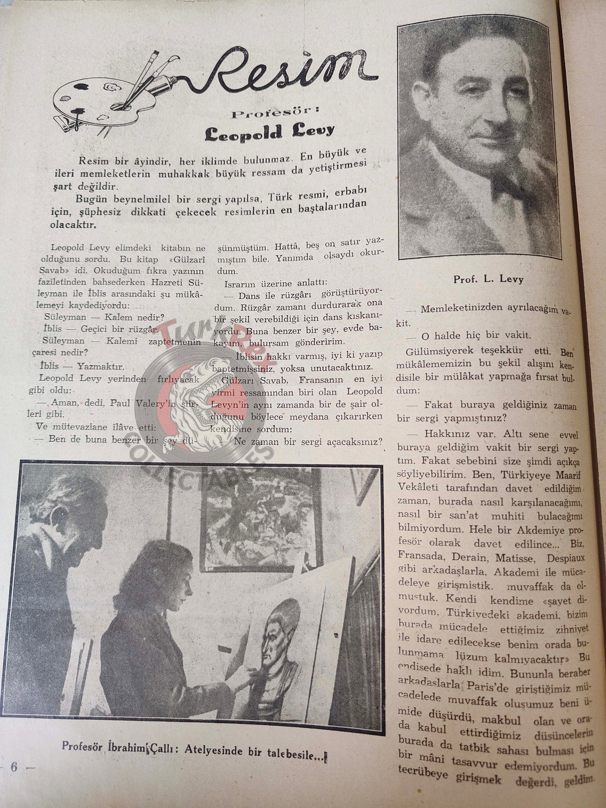 Akbaba 1944 Humor Magazine Turkish Turkey Germany WW2 era Bulgaria Leopold Levy