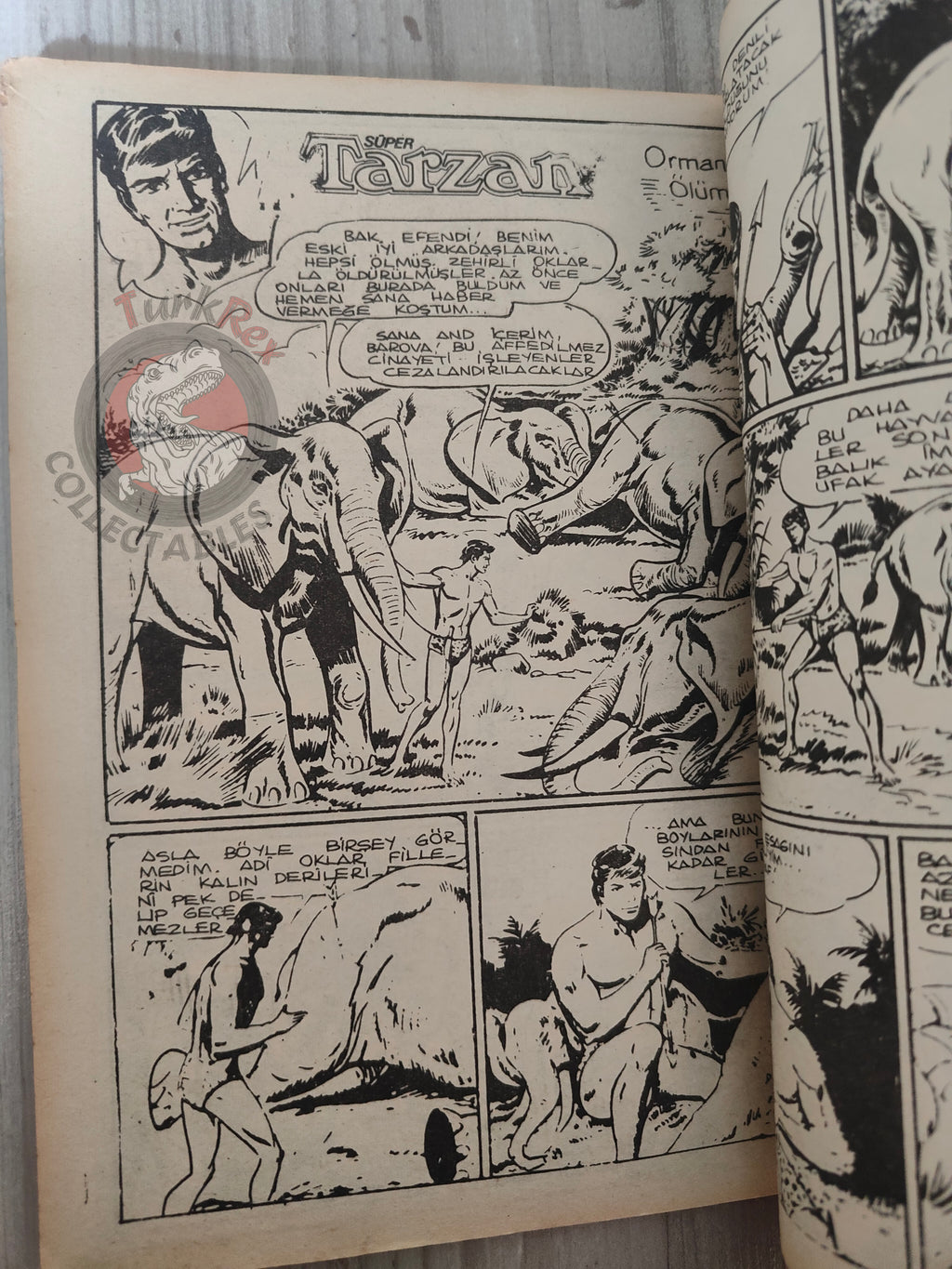 Tarzan Akim Vol #8 late 1970s Turkish Comic Turkey