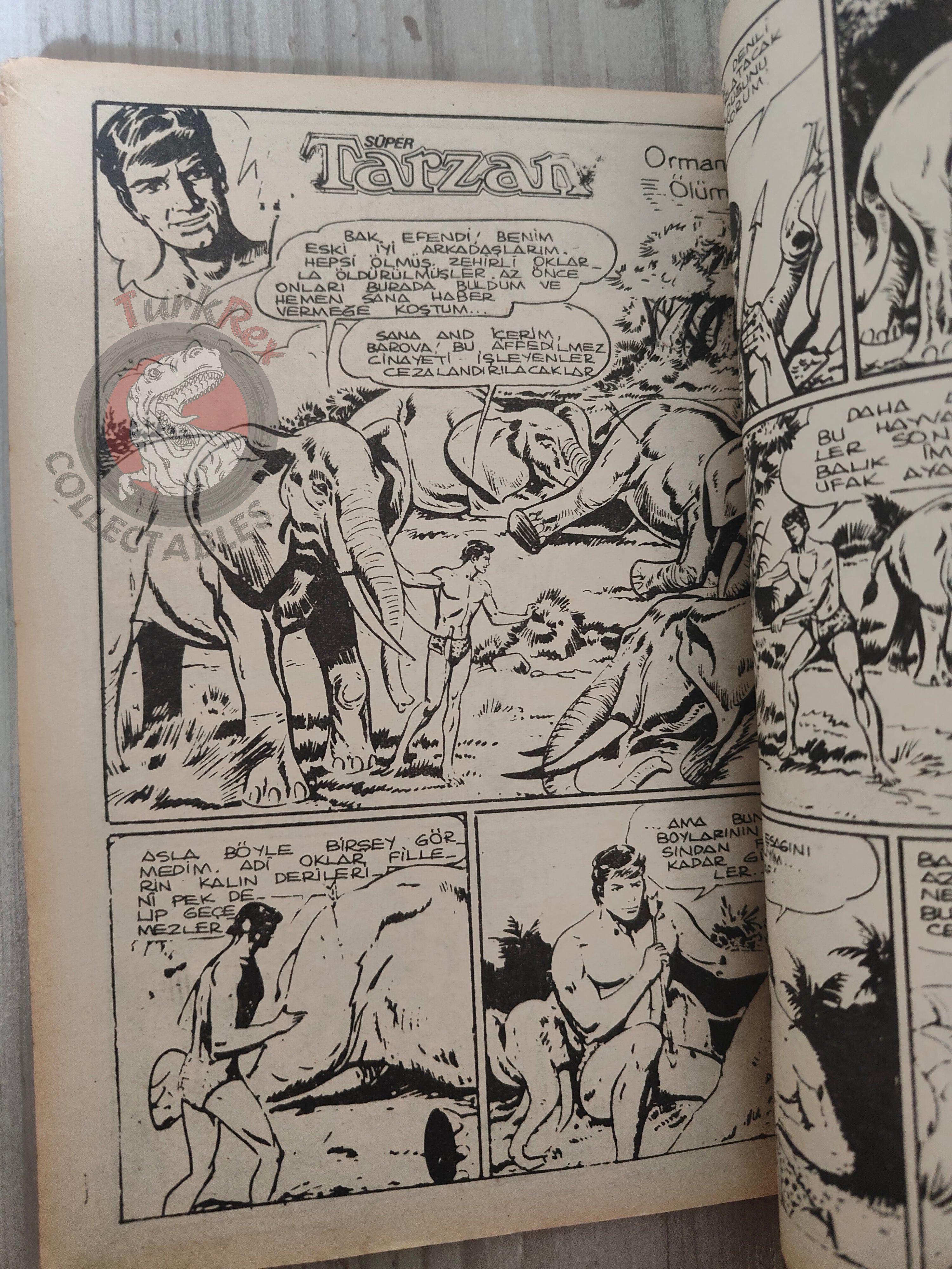 Tarzan Akim Vol #8 late 1970s Turkish Comic Turkey