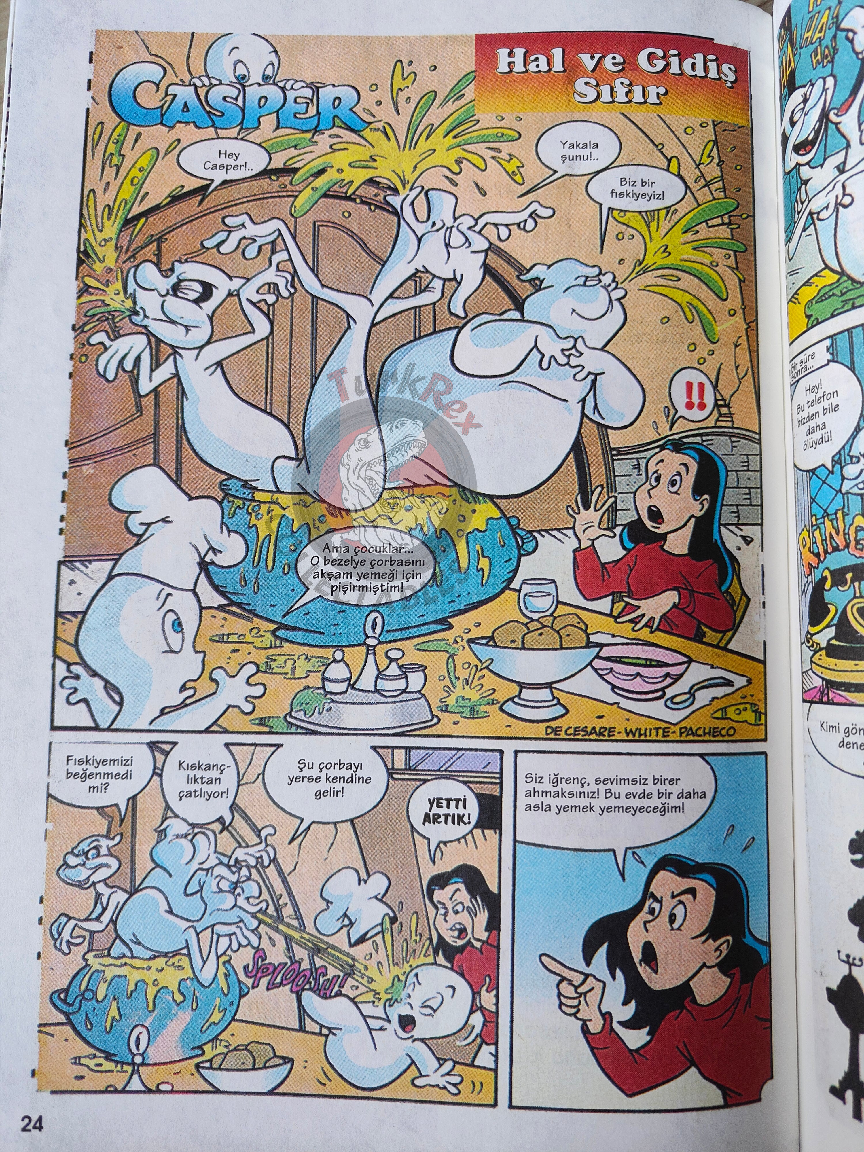 Casper the Friendly Ghost – Issue #2 1996 Turkish Comic Turkey