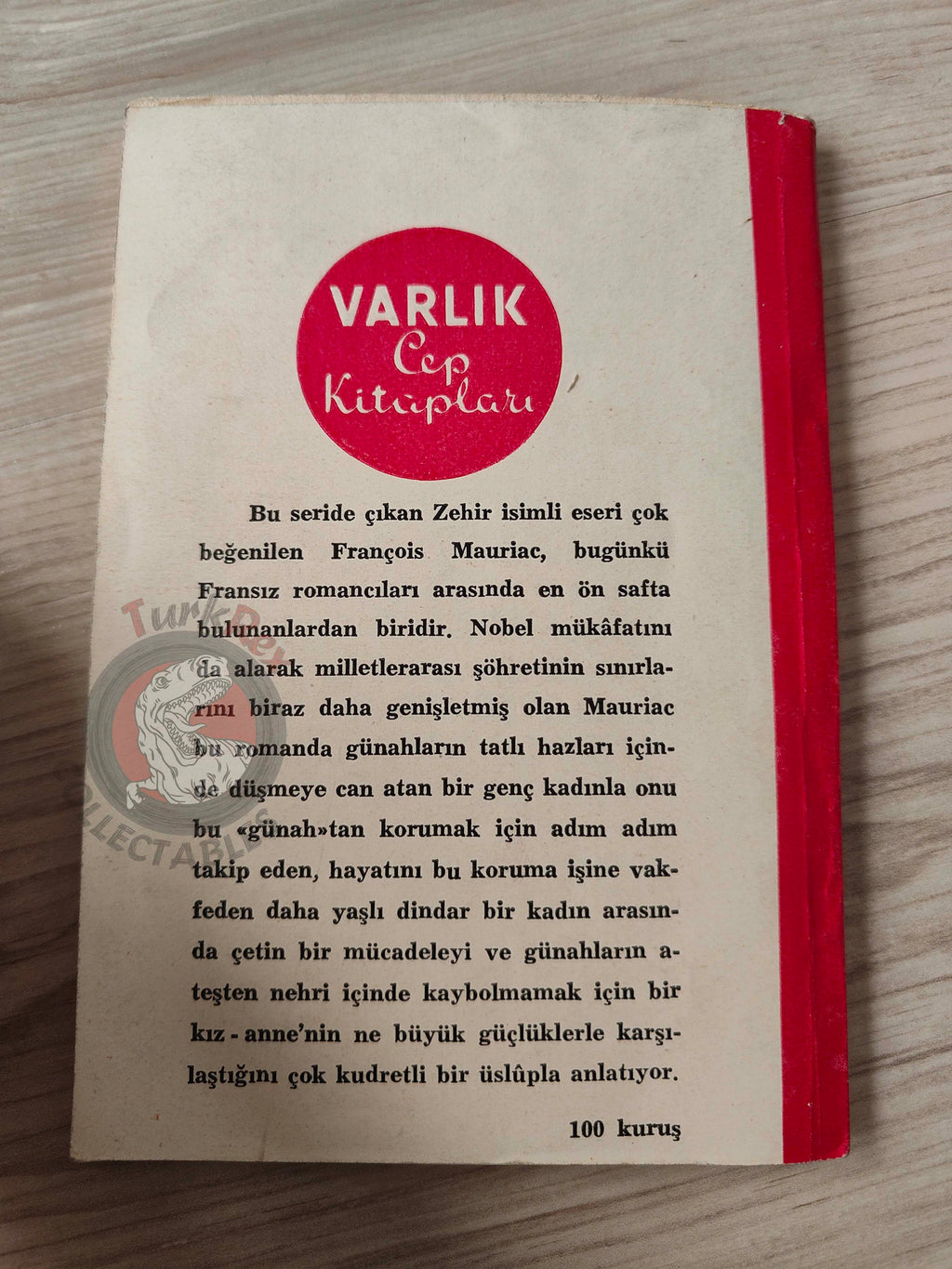 François Mauriac – The River of Fire 1955 1st Turkish Book Turkey