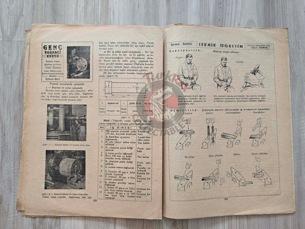 Industry: Science, Art and Technology 1946 Turkish Mag Turkey The American Tool Works Co. Lancaster Bomber