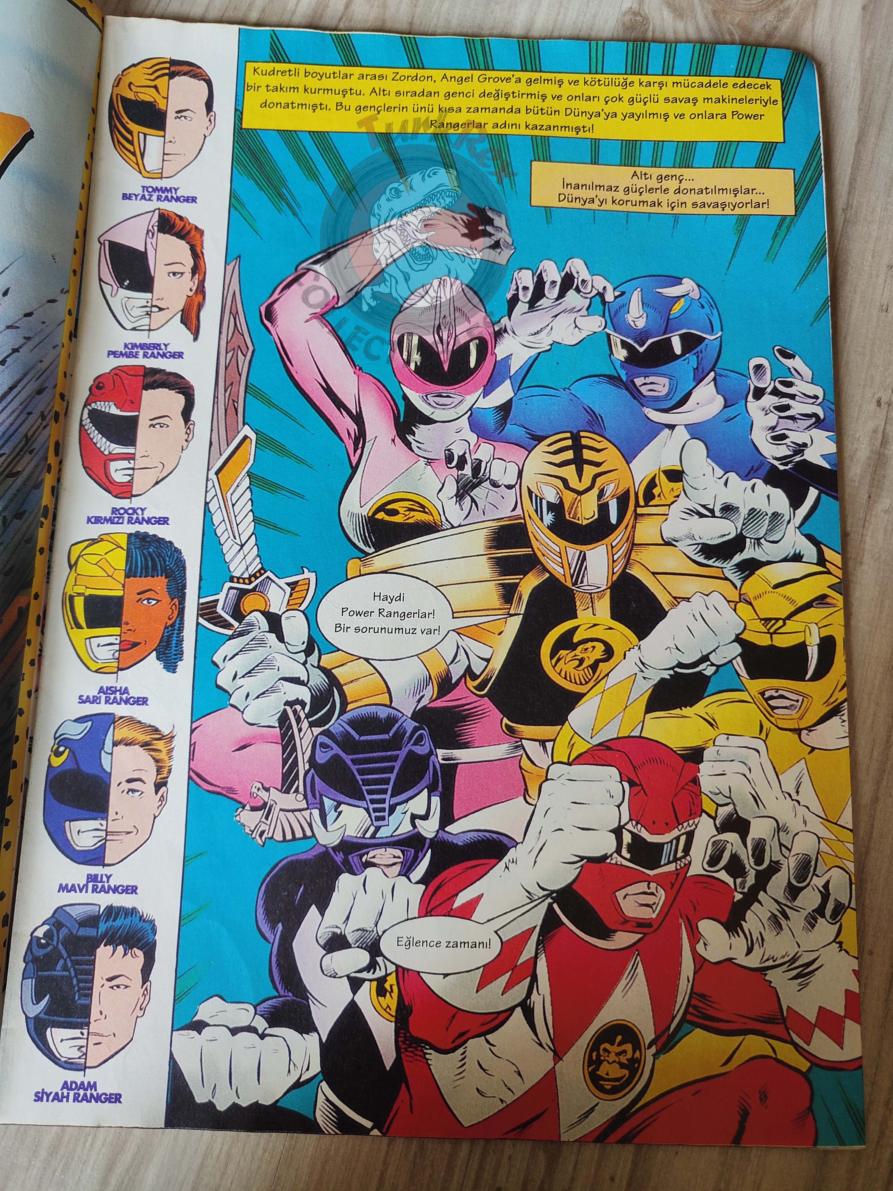 Power Rangers #2 1997 Turkish Comic Mag Turkey Mighty Morphin