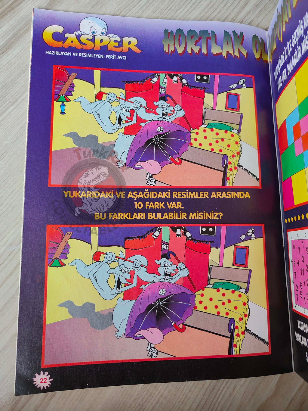 Casper the Friendly Ghost Magazine – Issue #21 1997 Turkish Comic Turkey