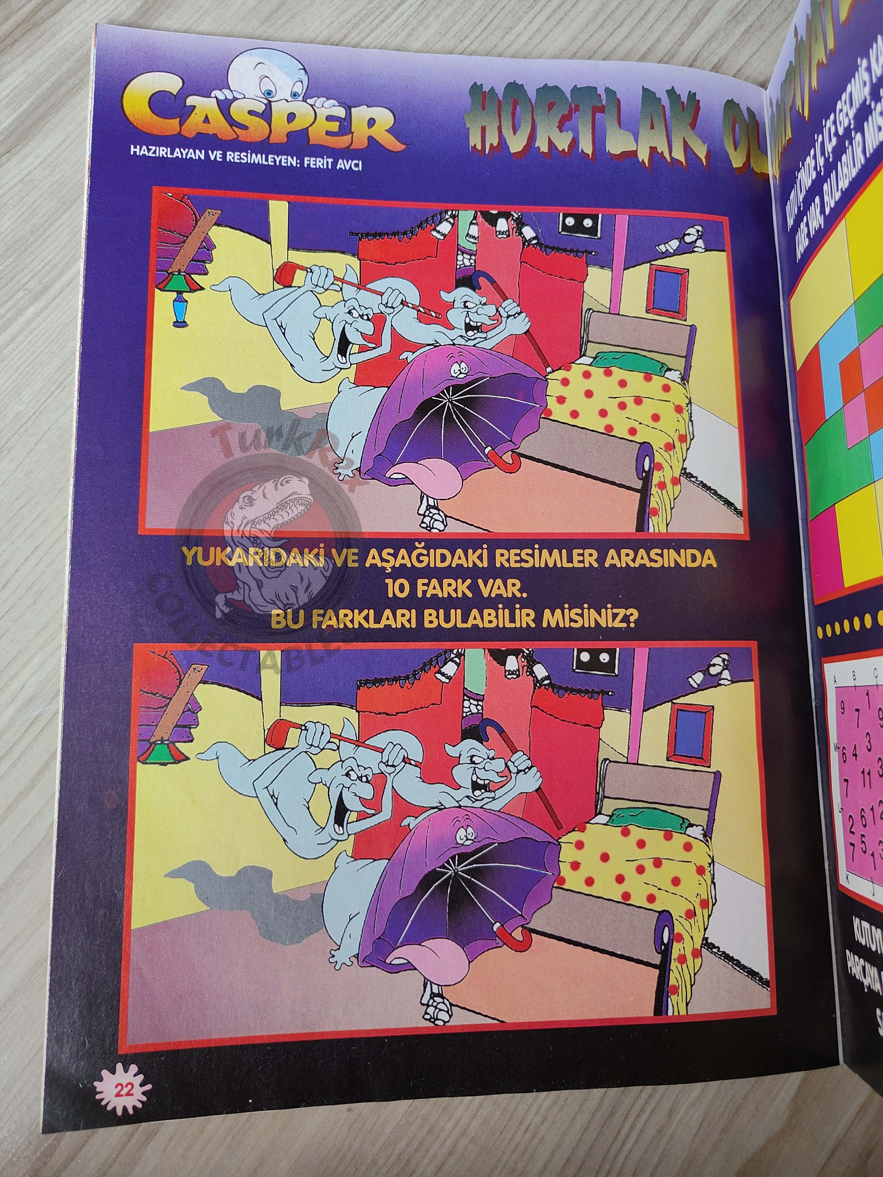 Casper the Friendly Ghost Magazine – Issue #21 1997 Turkish Comic Turkey