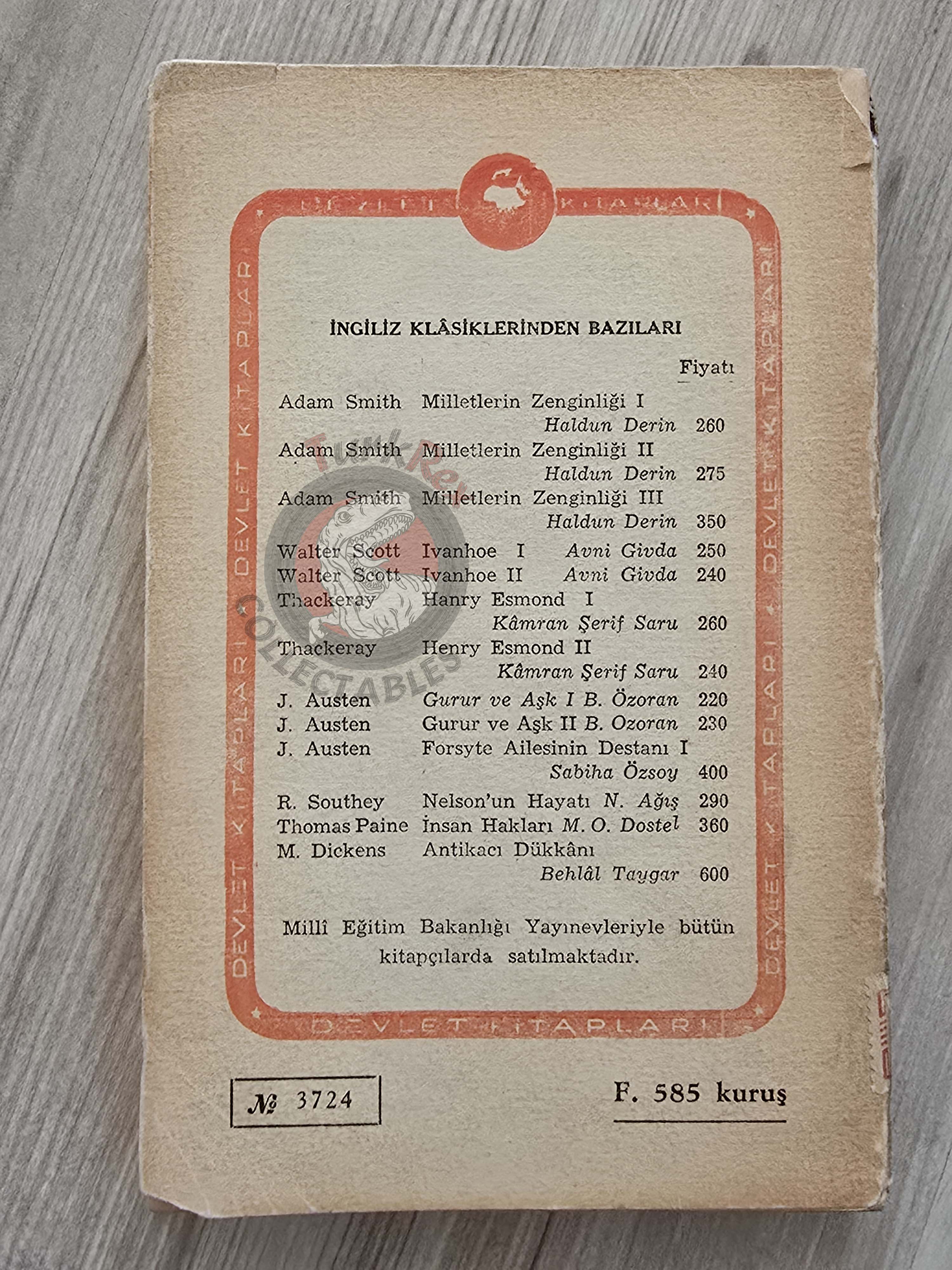 Eugene O’Neill – Strange Interlude 1966 Turkish Book Turkey