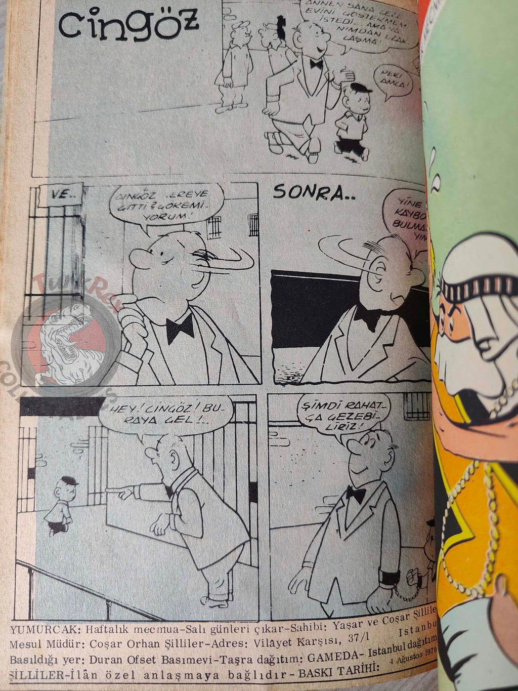 Belloy - Chevalier sans armure 1970 Turkish Comic Turkey Uderzo Yumurcak Mag #6