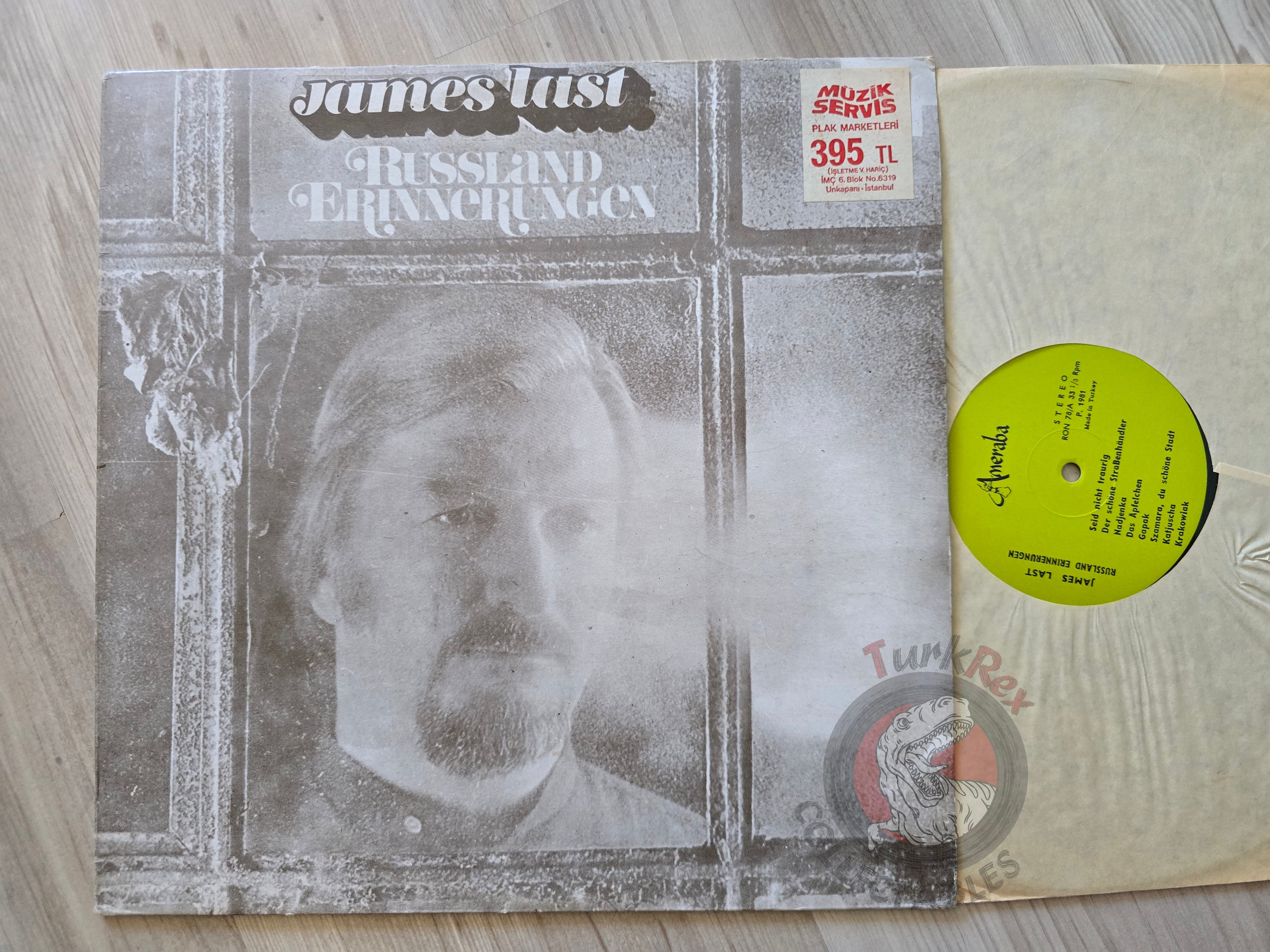 James Last – Rußland Erinnerungen Turkish Pressing Vinyl Turkey Edition