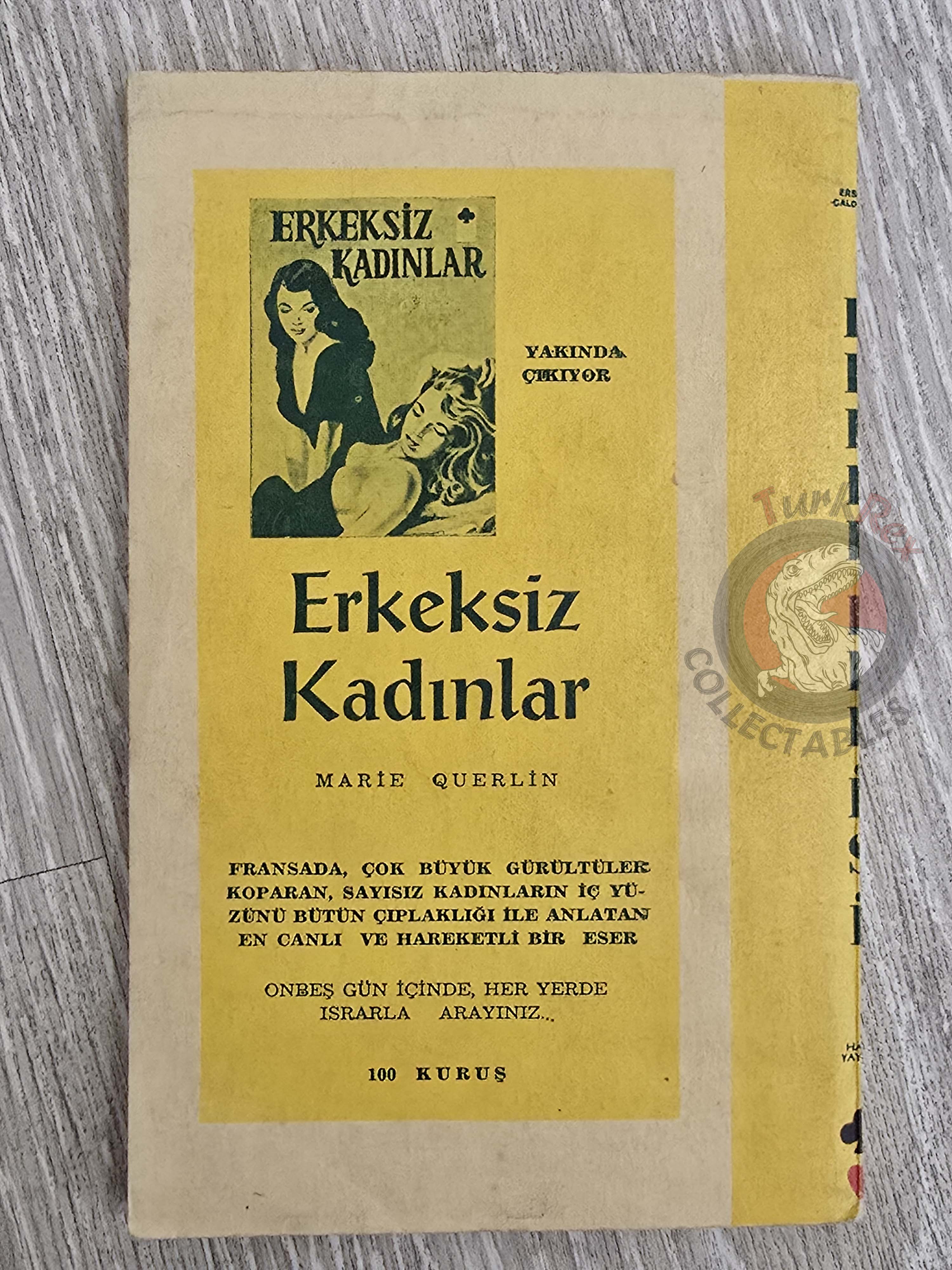 Erskine Caldwell – Episode in Palmetto 1953 1st Turkish Book Turkey