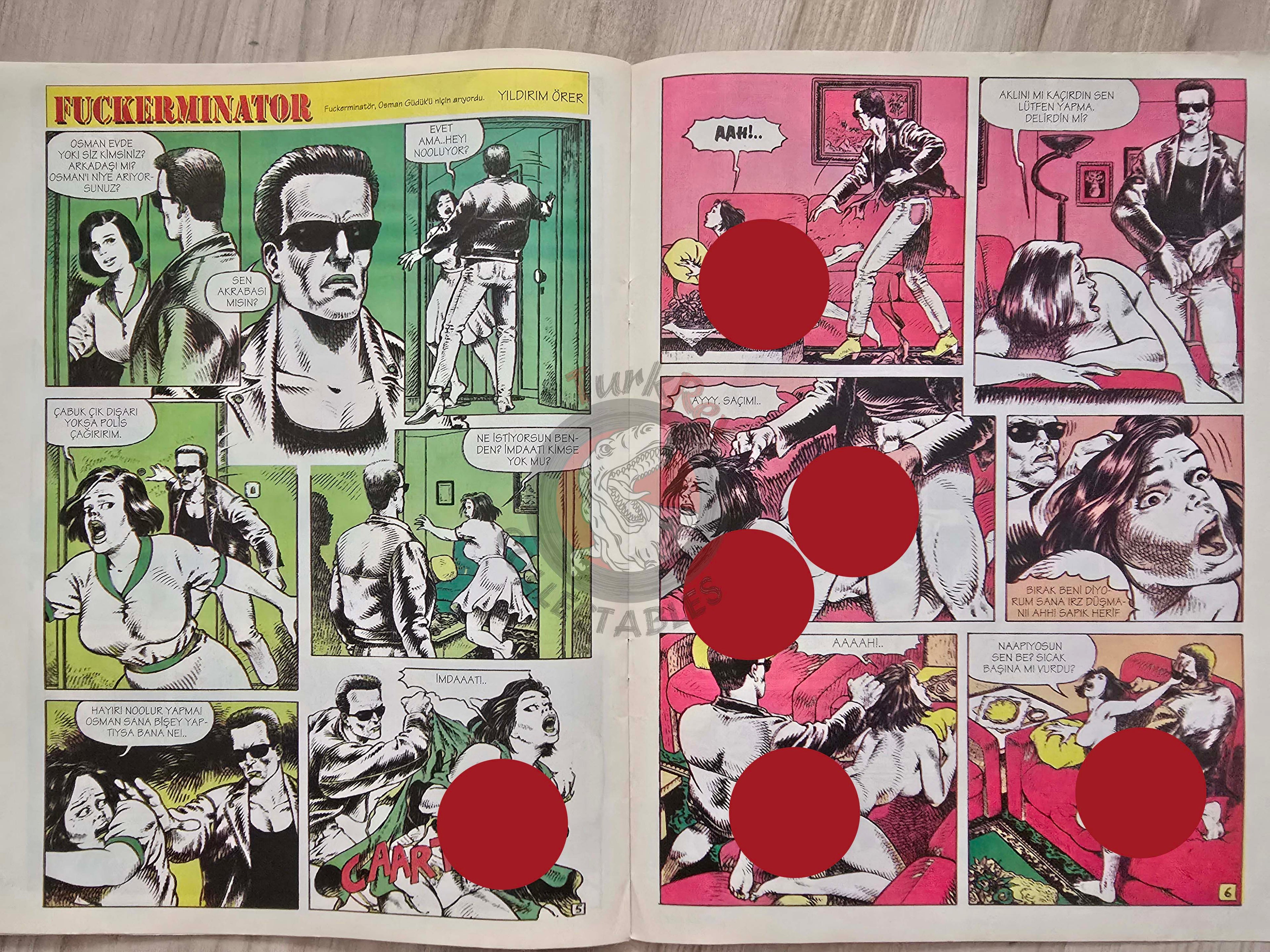 Eroskop #12 1993 Turkish Comic Turkey Erotic Mag Fuckerminator Terminator