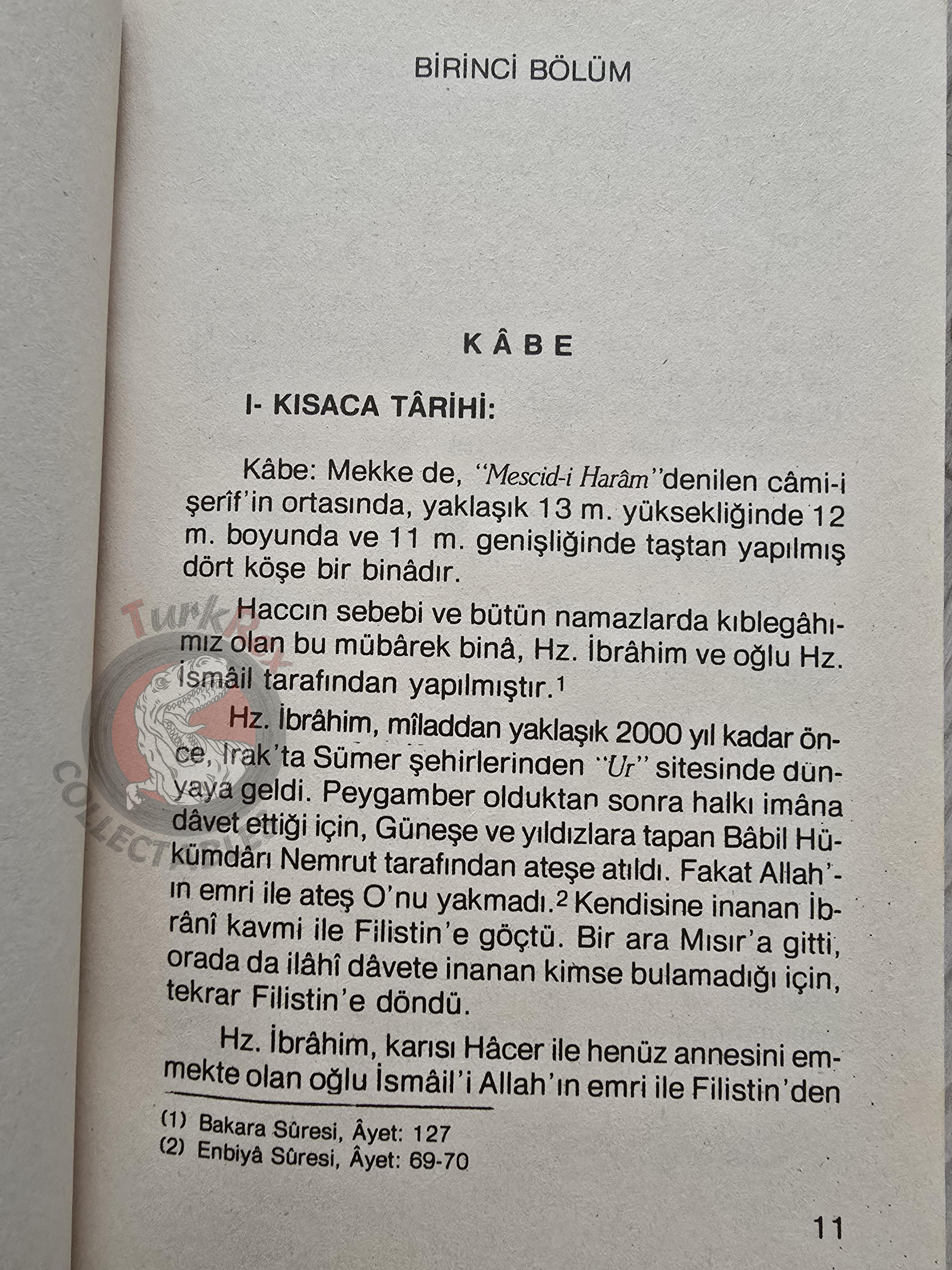 Hajj Guide 1988 Turkish Pilgrimage Handbook with Saudi Arabia Map Mecca Kaaba Medina