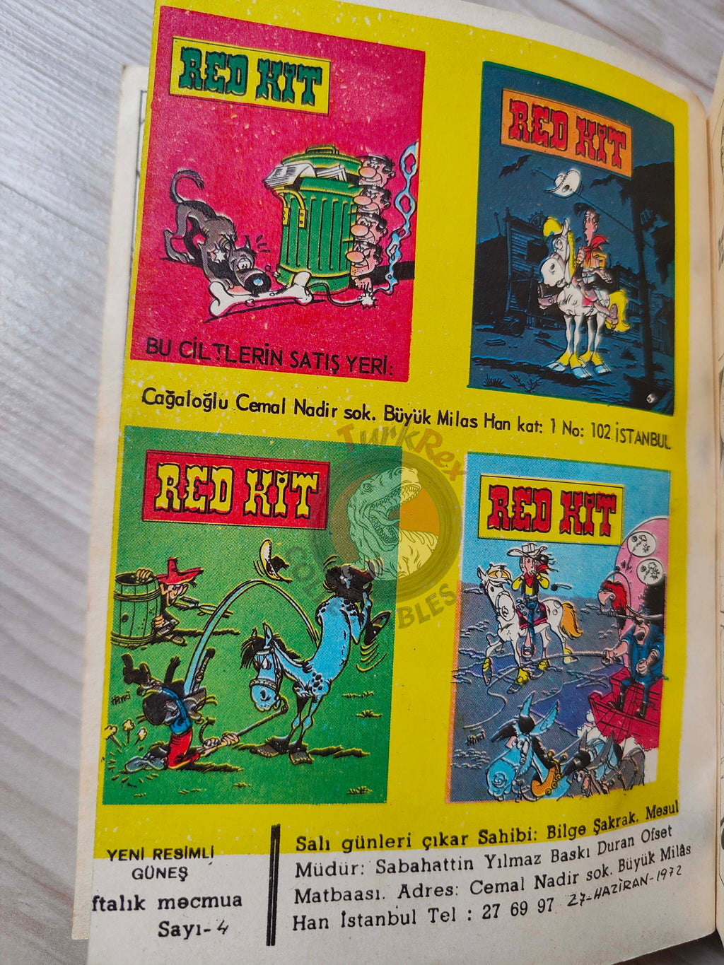 Lucky Luke #2 Dalton City 1972 Turkish Comic Turkey Tif Et Tondu