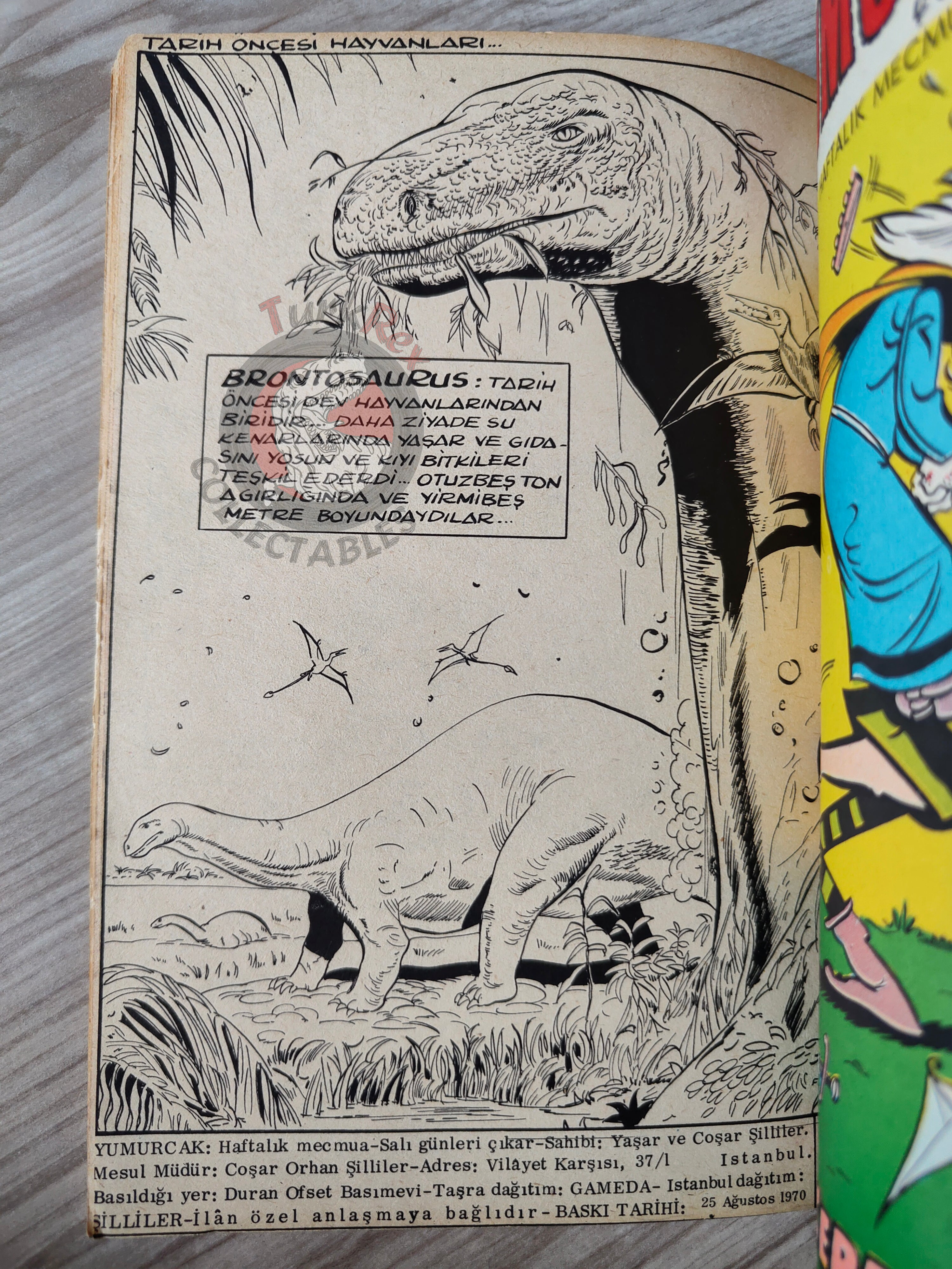 Belloy - Le Baron Maudit 1970 Turkish Comic Turkey Uderzo Yumurcak Mag #7