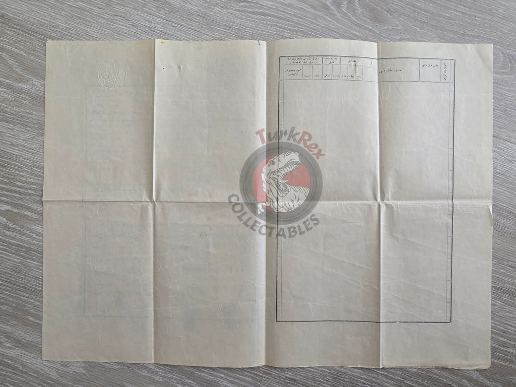 Ottoman 1912 Land Deed Home and Plot in Isparta Ağros Title Muslim Citizens Atabey
