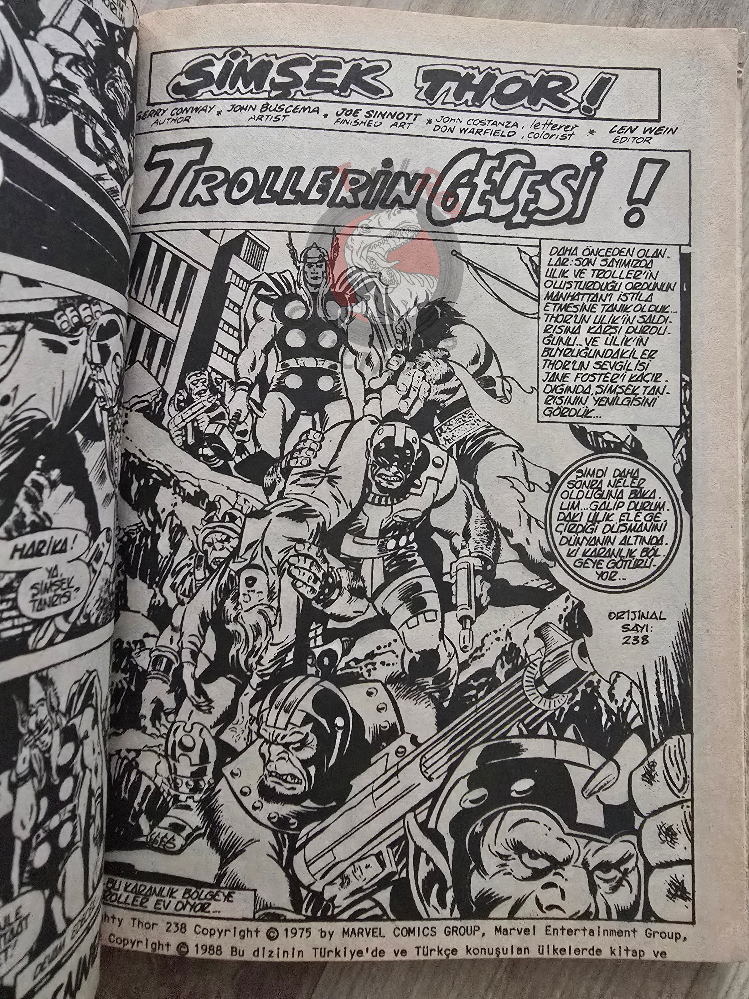 Thor Vol #8 1988 Turkish Comic Turkey The Mighty Thor #236–244 cover #209