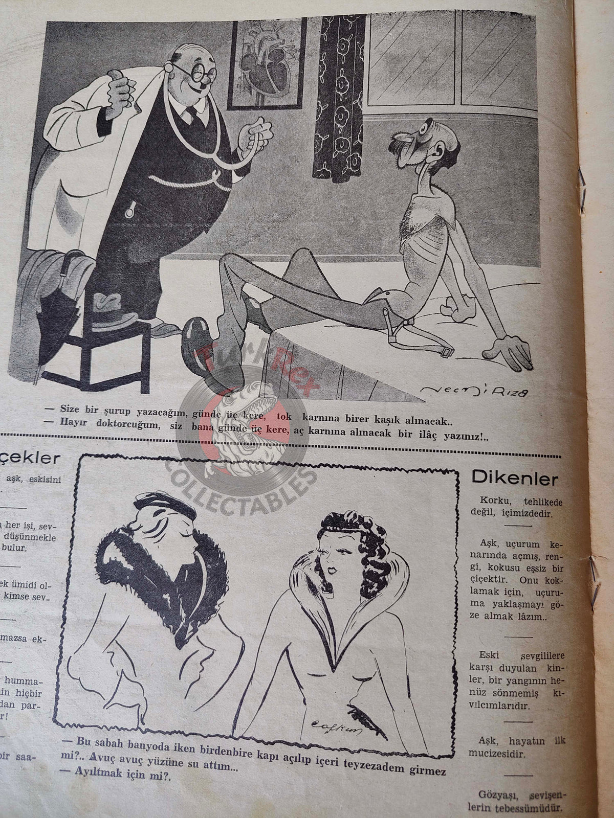 Akbaba 1937 Humor Magazine Turkish Turkey Pirate in the Mediterranean War WW2 era Westinghouse Bayer