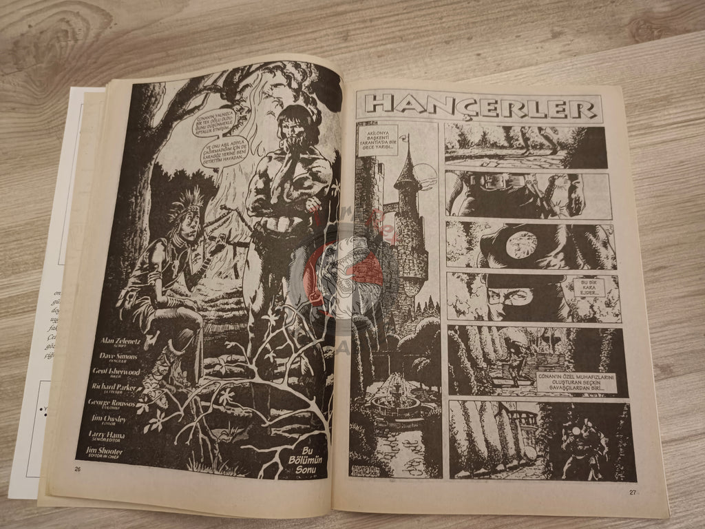 Kral Conan #33 King Conan #24 #25 Turkish Comic Turkey Frank Frazetta Prince Conn