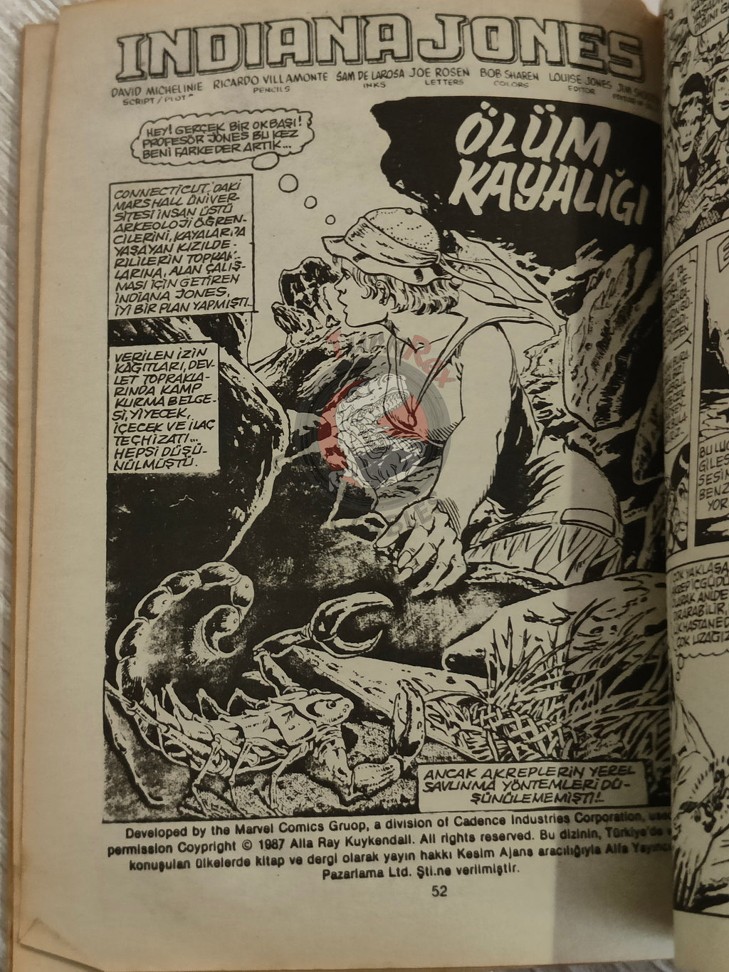 Red Sonja #10 1987 Turkish Comic Turkey Cover #14 - #10 Indiana Jones #12