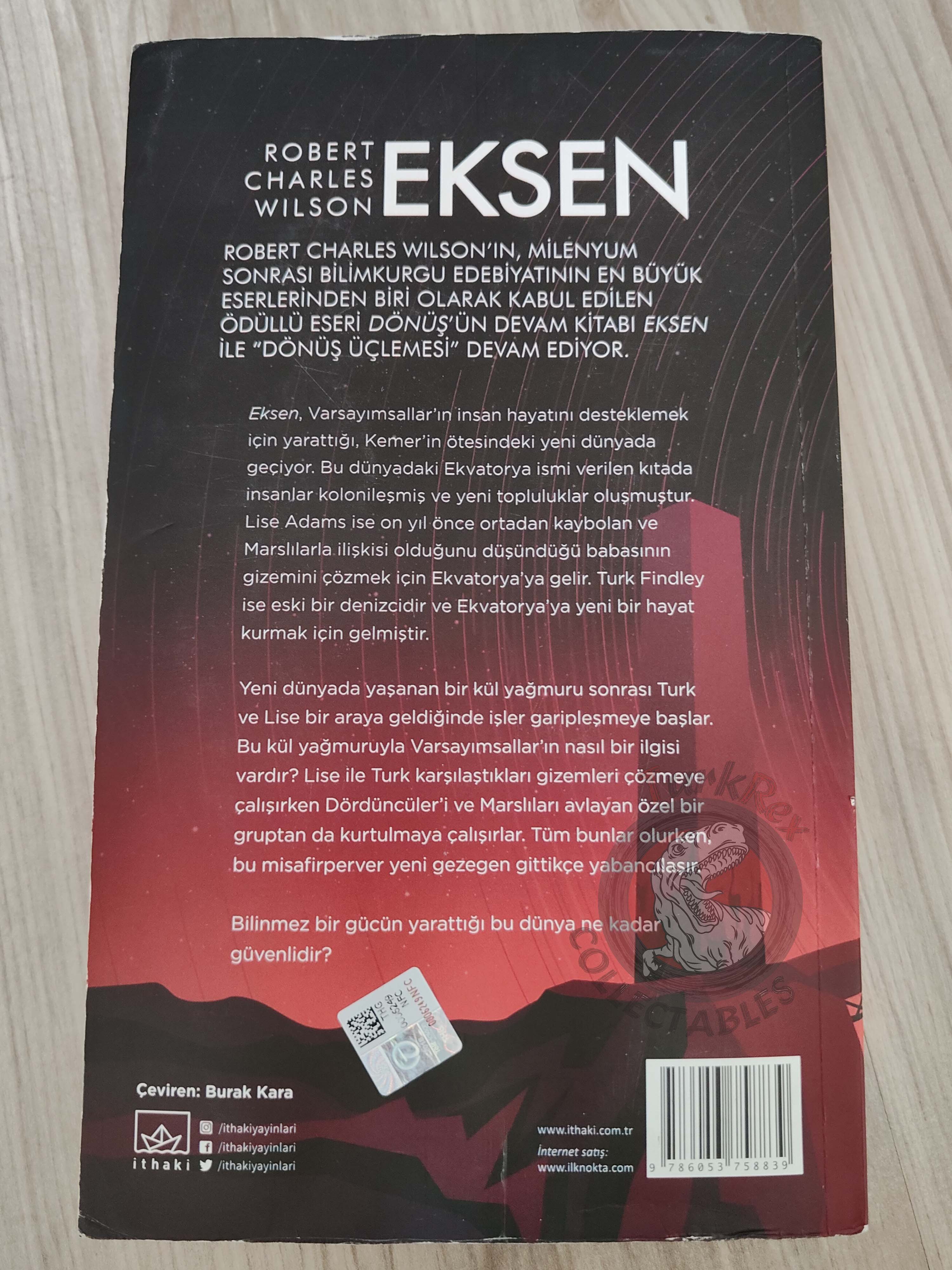 Robert Charles Wilson – Axis 2018 1st Turkish Book Turkey Spin Trilogy