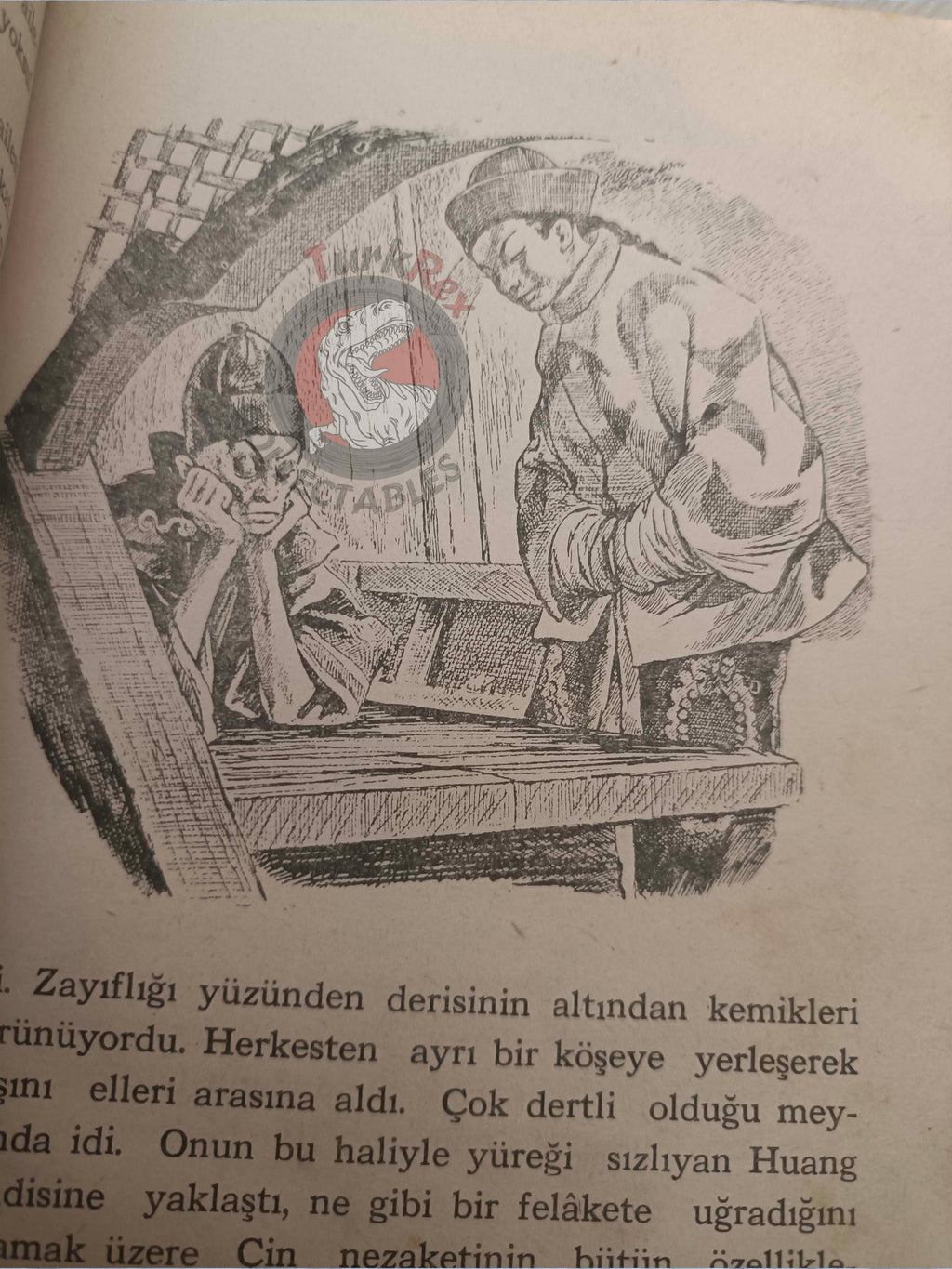 Chinese Fairy Tales 1964 Turkish Book Turkey Illustrated Huang and the Thunder Genie