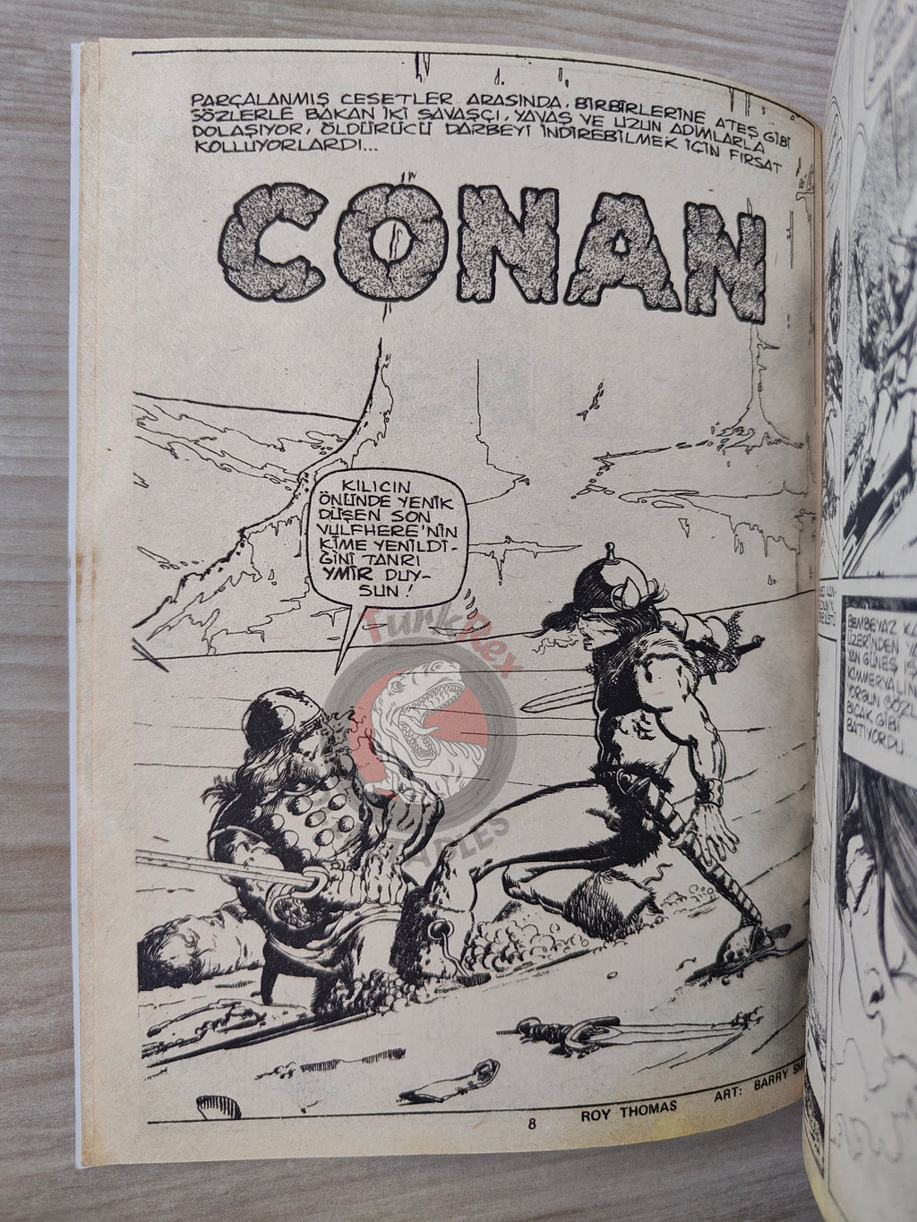 Conan ve Barbarlar #8 1994 Red Sonja Turkish Comic Turkey