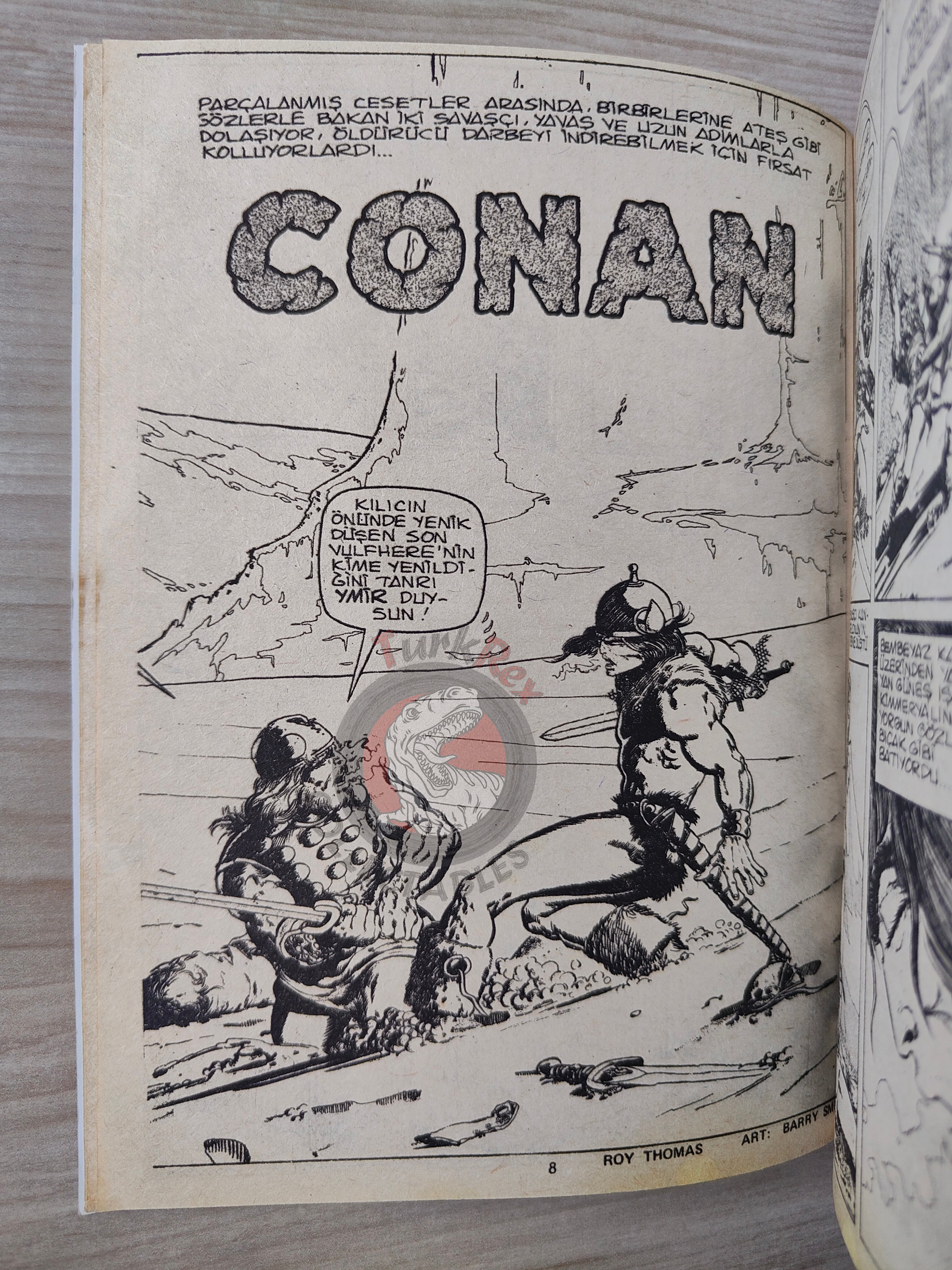 Conan ve Barbarlar #8 1994 Red Sonja Turkish Comic Turkey
