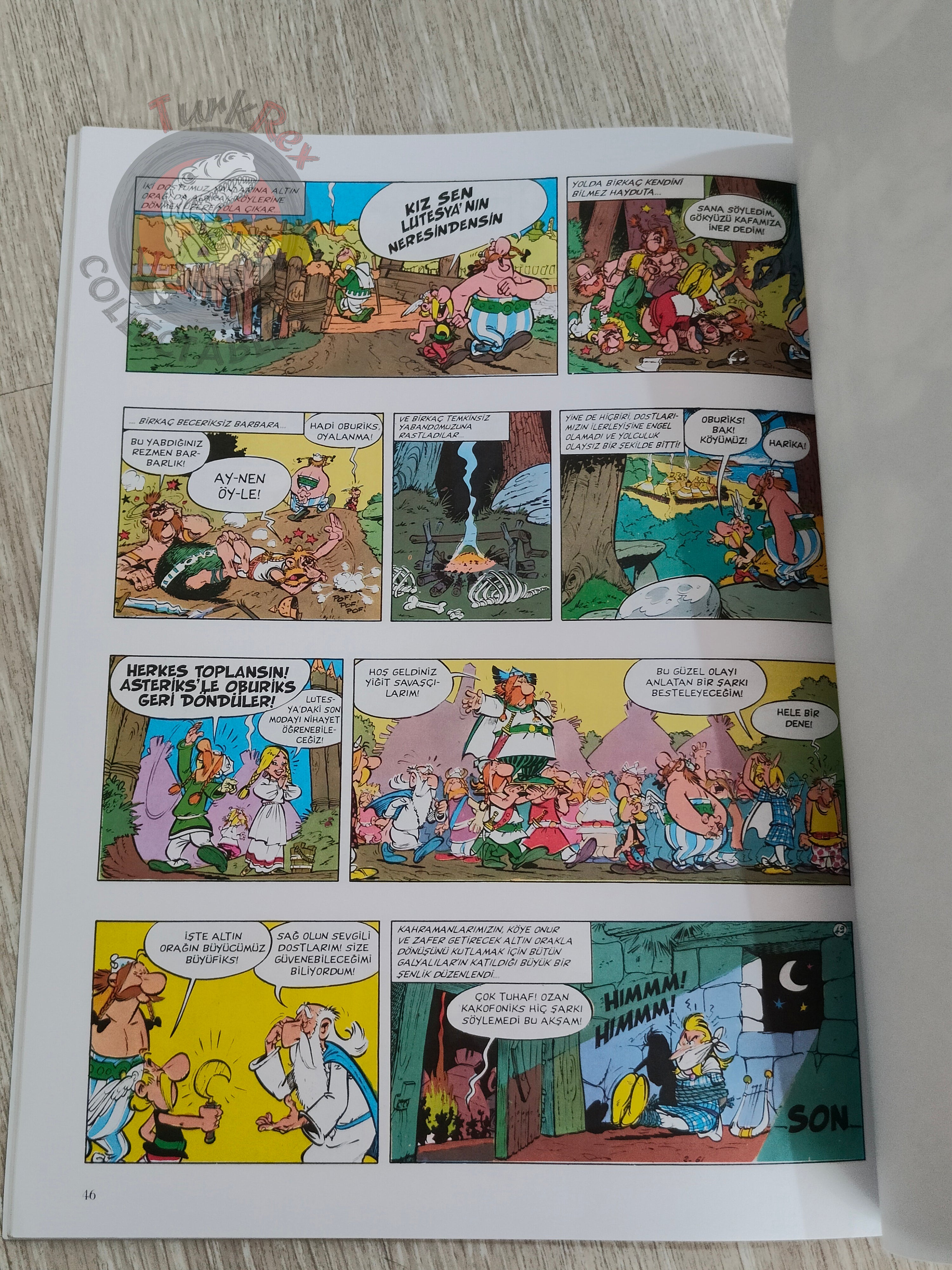 Asterix – Asterix and the Golden Sickle 2001 1st Edition Turkish Edition Comic Turkey