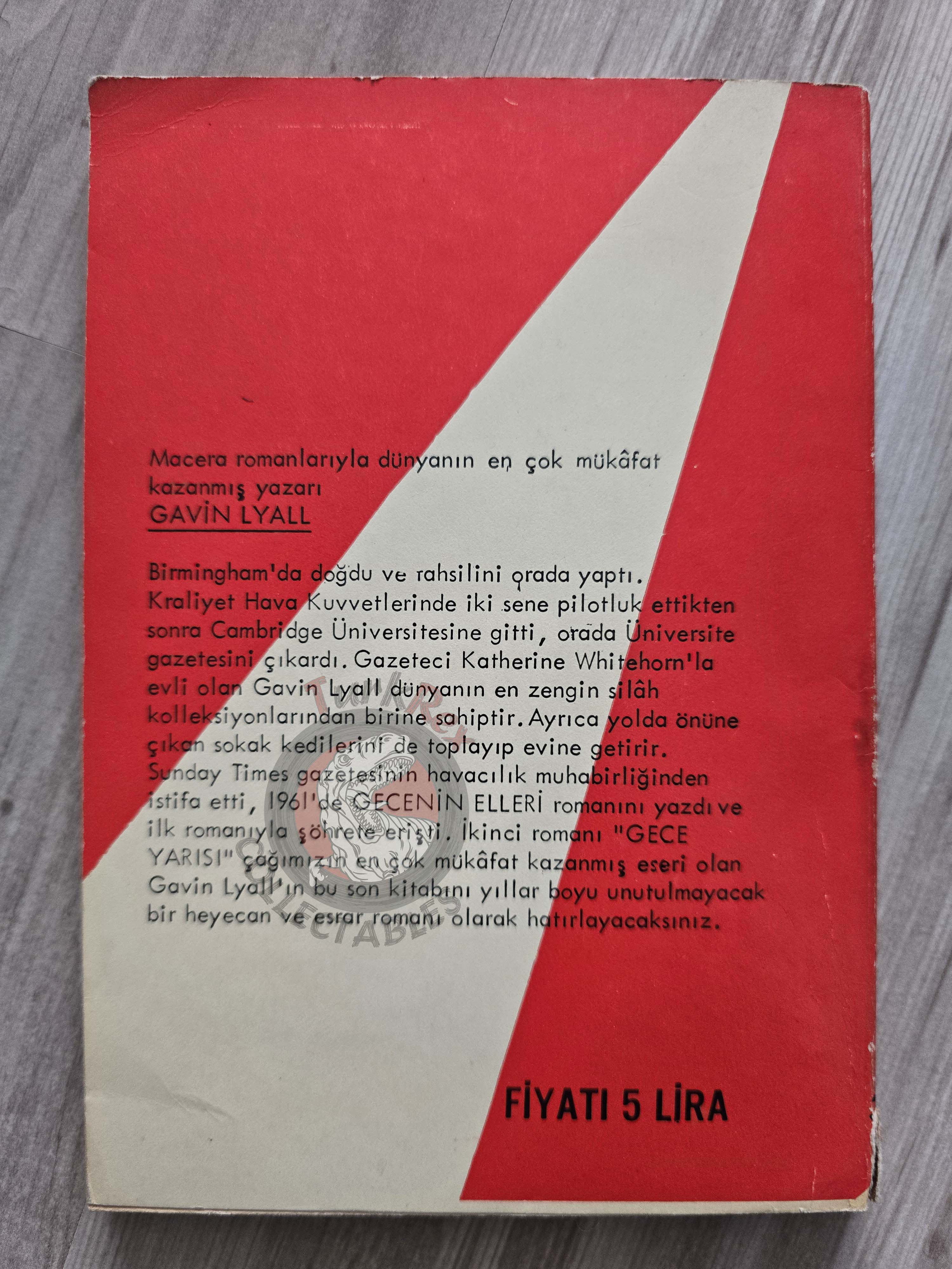 Gavin Lyall – The Most Dangerous Game 1967 1st Turkish Book Turkey