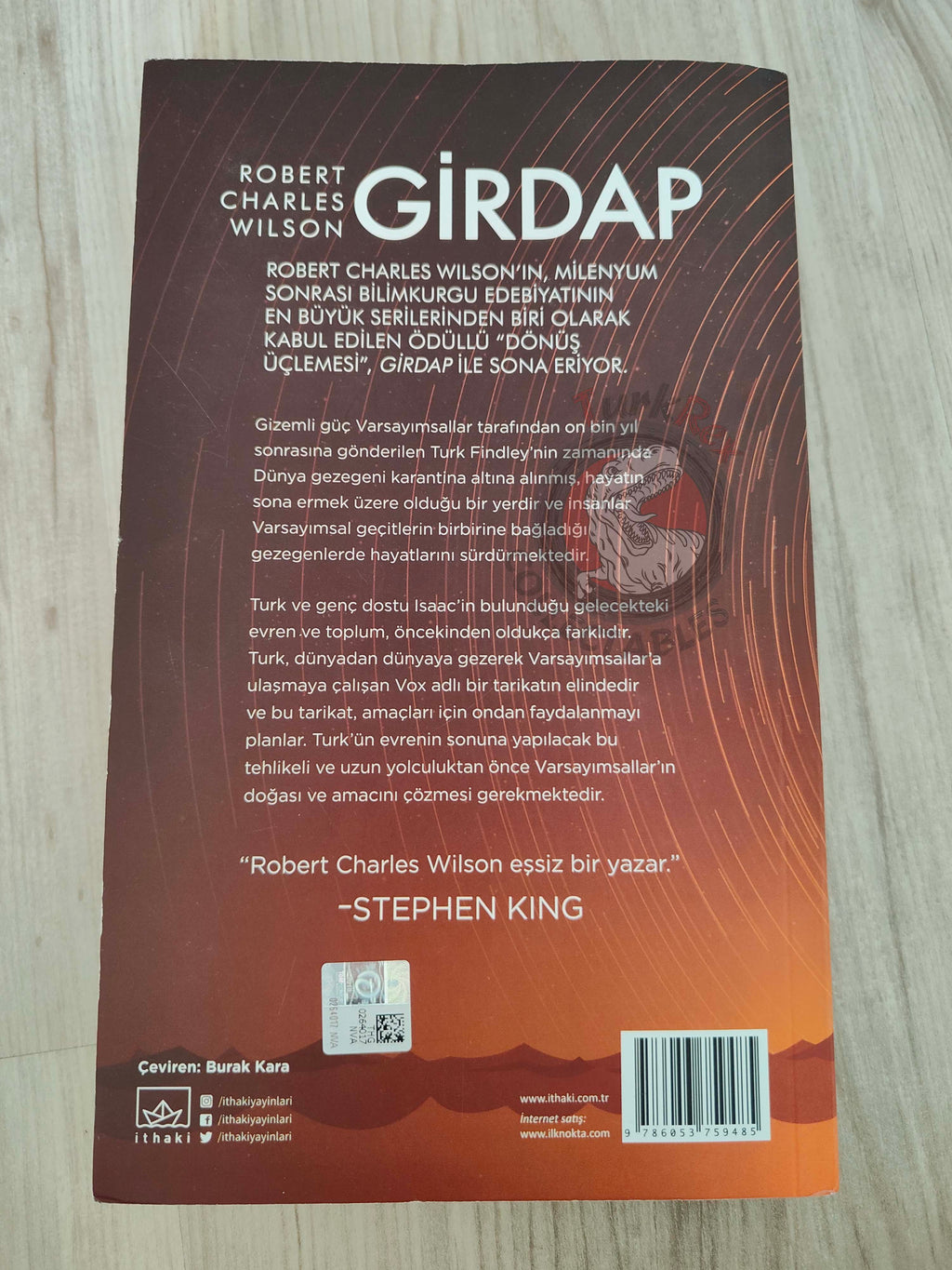 Robert Charles Wilson – Cortex 2019 1st Turkish Book Turkey Spin Trilogy