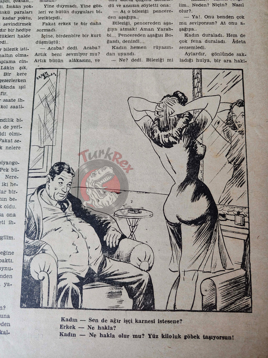 Akbaba 1942 Humor Magazine Turkish Turkey Germany and the Cossack WW2 era Russia Churchill