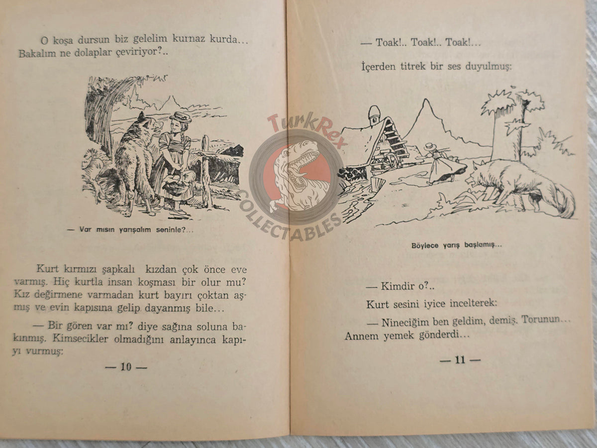 Little Red Riding Hood  – Charles Perrault 1975 Turkish Book Turkey Illustrated Grimm Brothers
