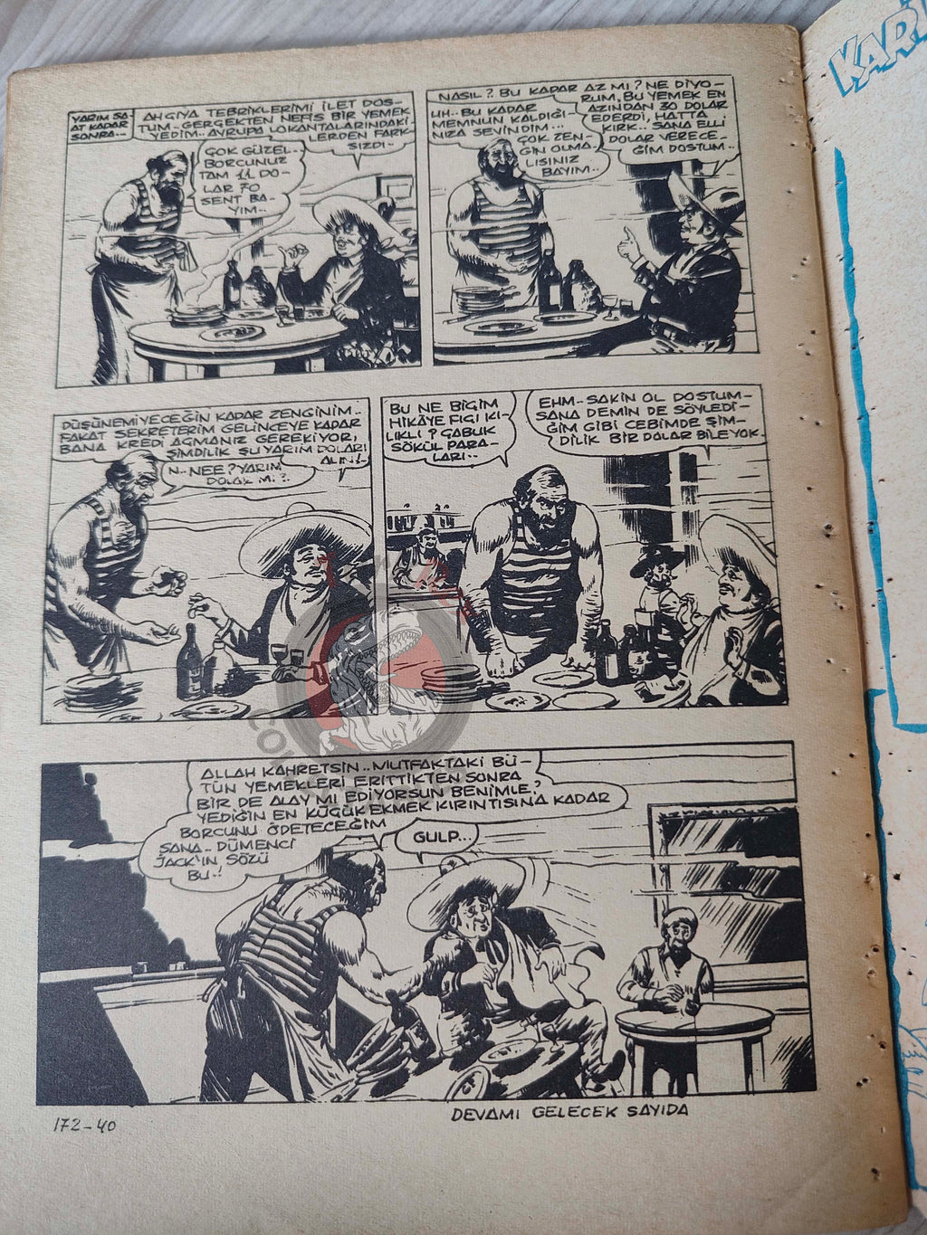 Zagor #1 1973 La foresta degli agguati Turkish Comic Turkey #172