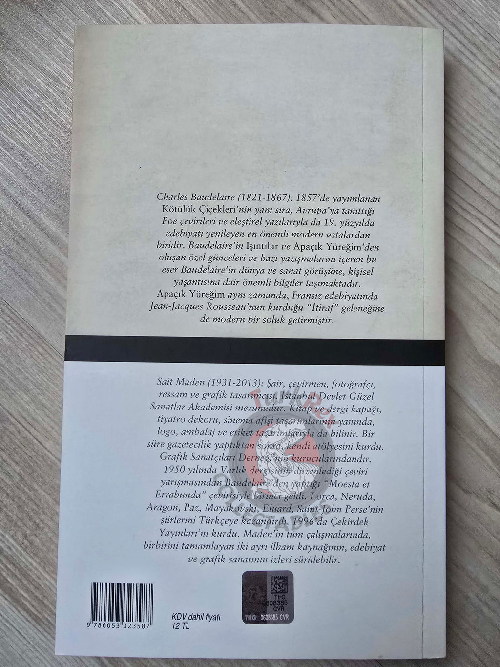 Charles Baudelaire – Journaux Intimes 2015 Turkish Book Turkey