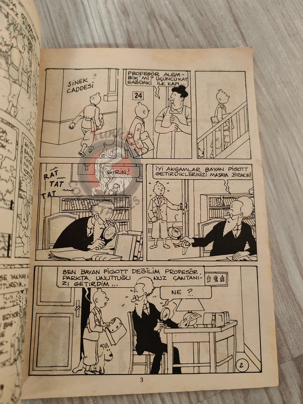 Tintin – King Ottokar’s Sceptre 1980s Turkish Edition Comic Turkey A