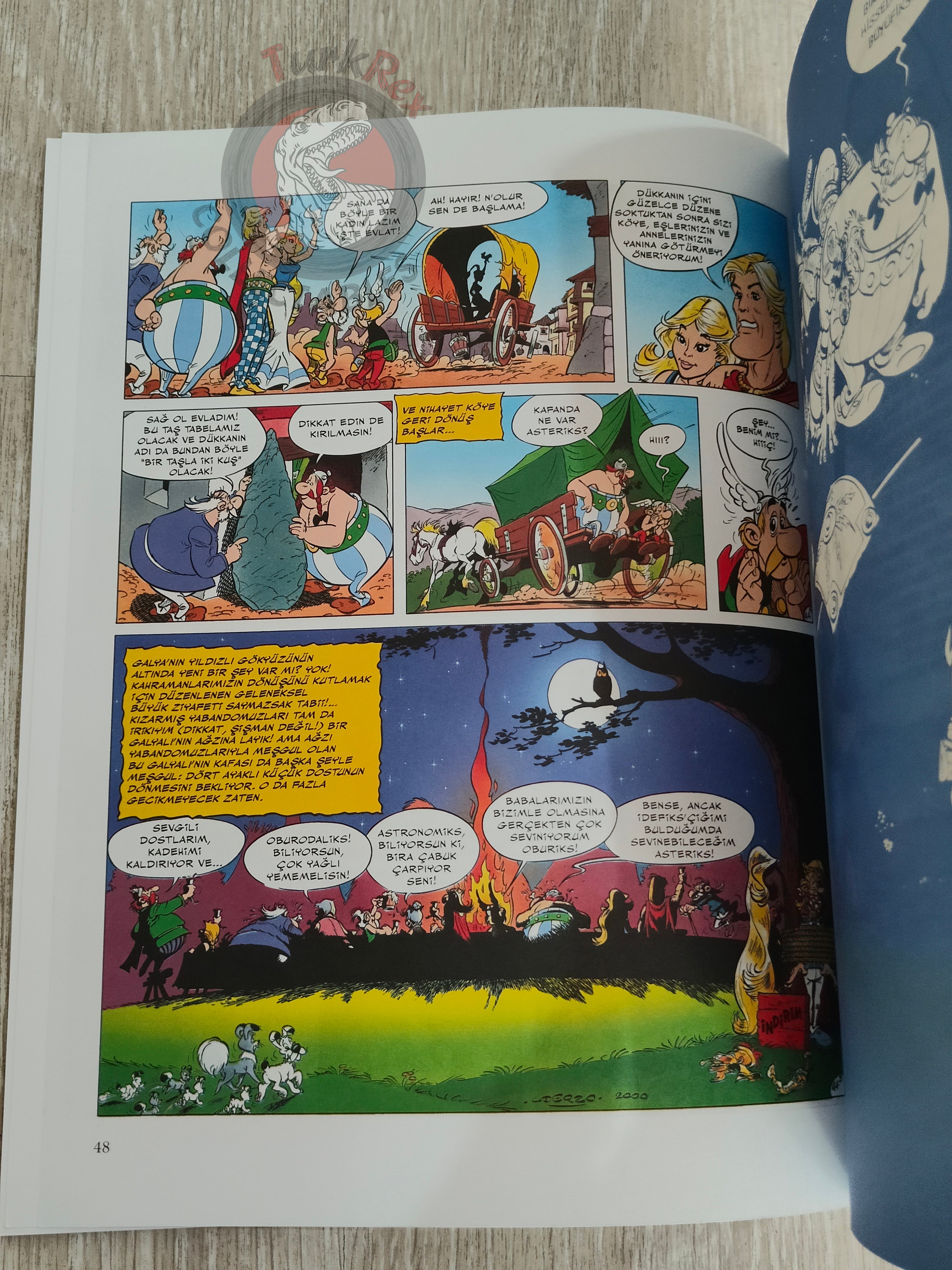 Asterix – Asterix and the Actress 2007 1st Edition Turkish Edition Comic Turkey