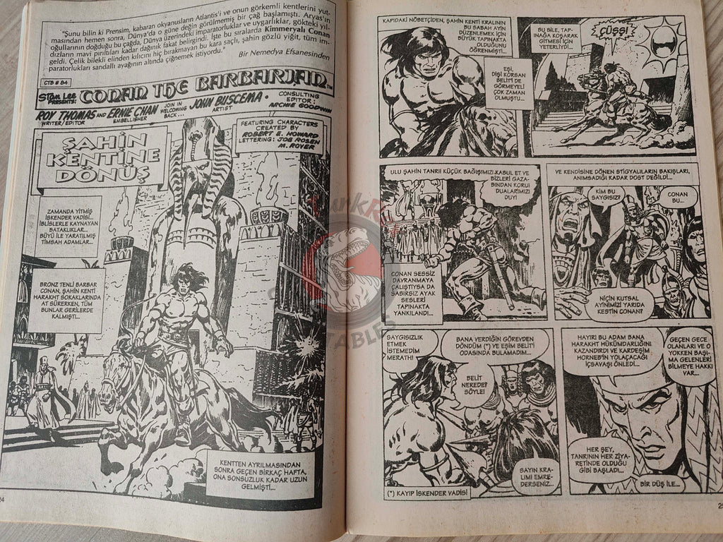 Conan The Barbarian #8 2001 Turkish Comic Turkey #83 #84 #85 #86