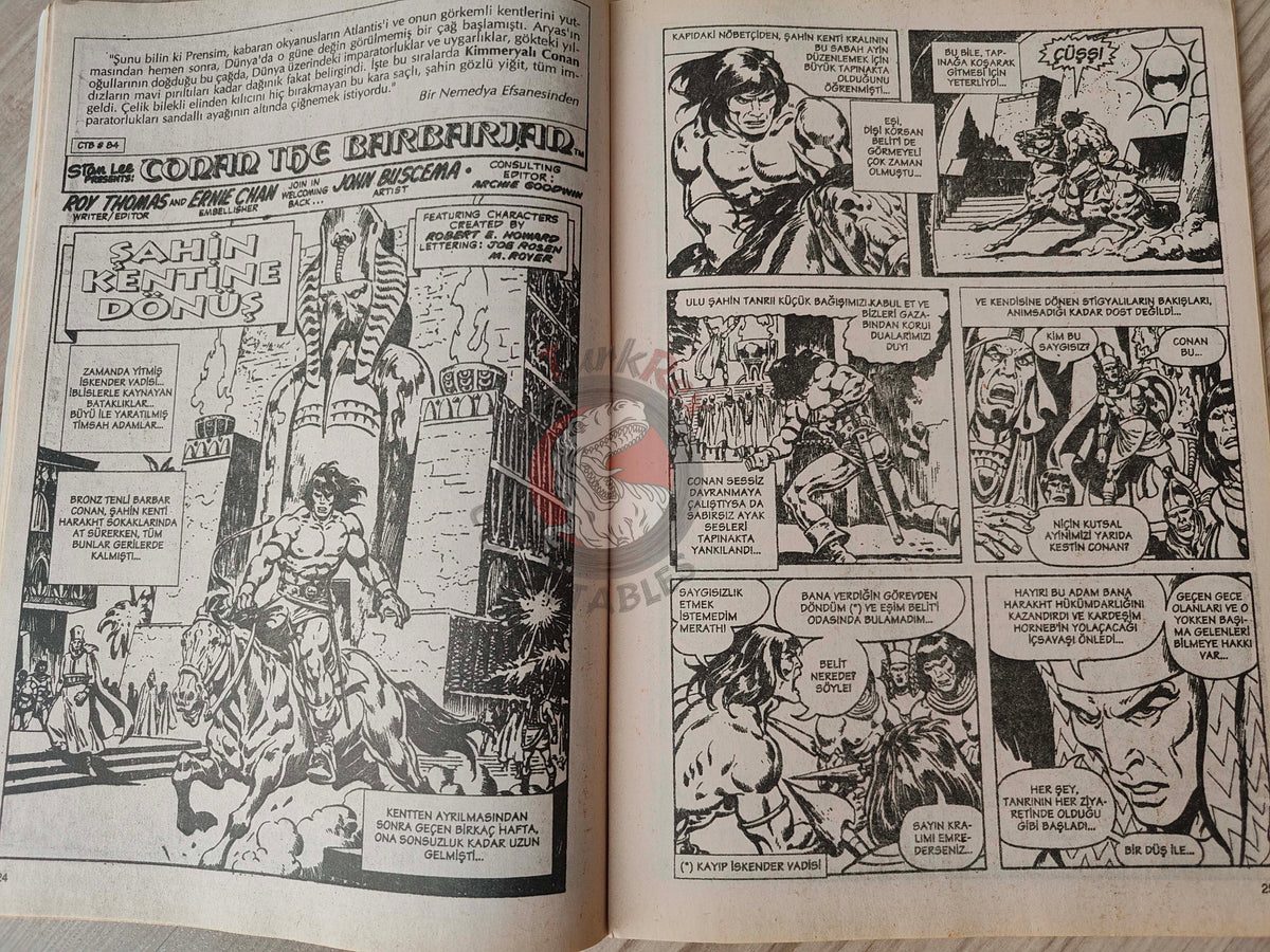 Conan The Barbarian #8 2001 Turkish Comic Turkey #83 #84 #85 #86