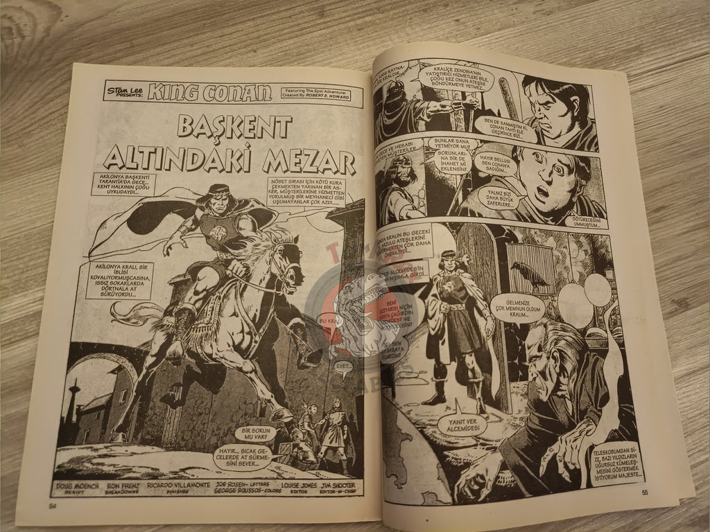 Kral Conan #22 King Conan #10 #11 #12 Turkish Comic Turkey Ken Kelly